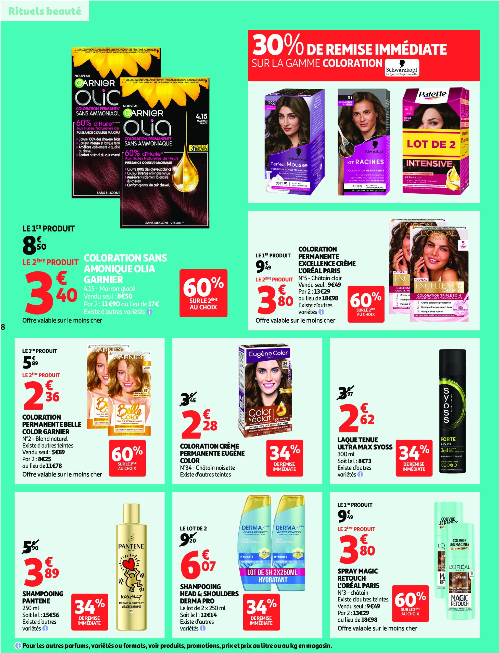 auchan - Catalogue Auchan - Remises en beauté valable du 17/06 au 29/06 - page: 8