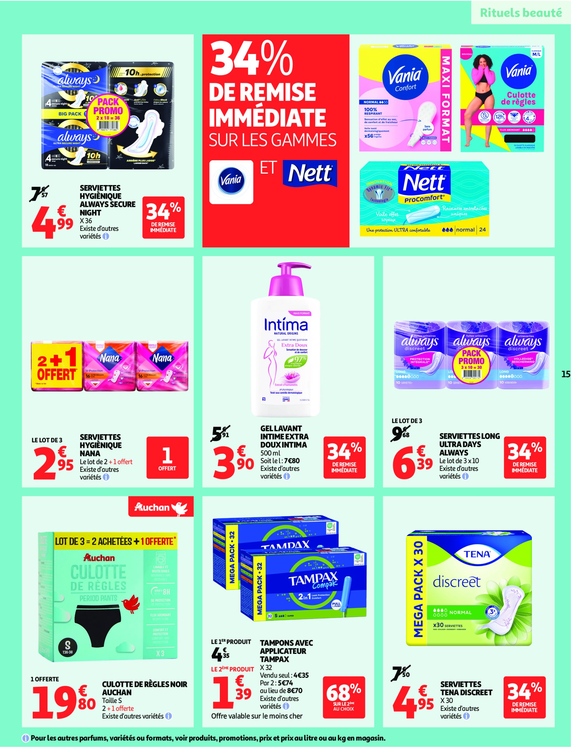 auchan - Catalogue Auchan - Remises en beauté valable du 17/06 au 29/06 - page: 15
