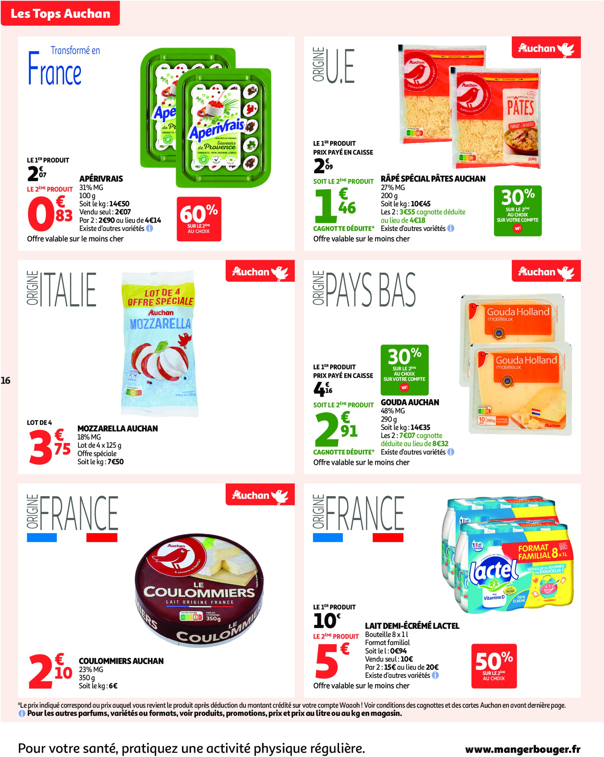 auchan - Catalogue Auchan - Des prix aussi bas, c'est le Top ! valable du 24/06 au 06/07 - page: 16 auchan - Catalogue Auchan - Des prix aussi bas, c'est le Top ! valable du 24/06 au 06/07 - page: 16