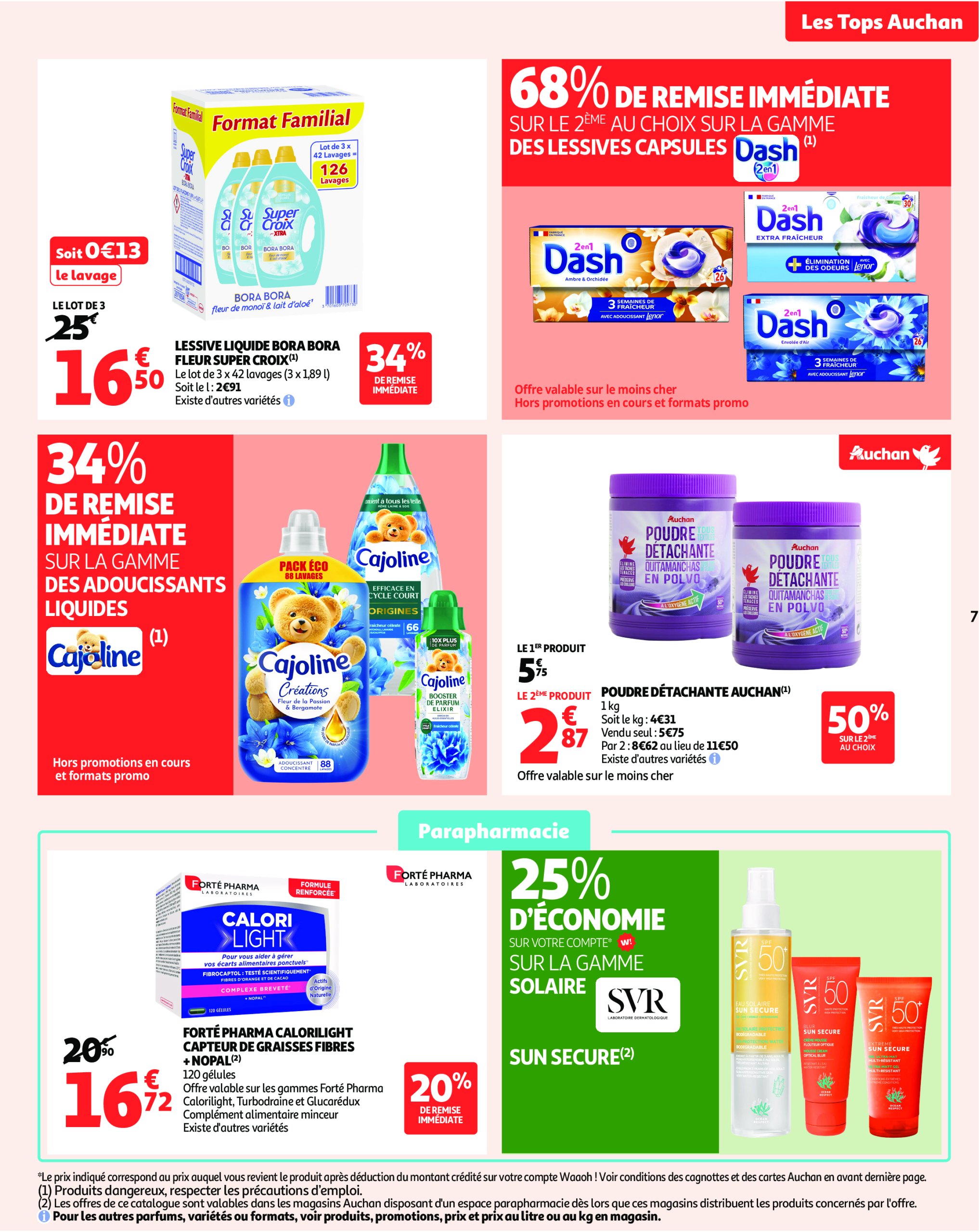 auchan - Catalogue Auchan - Des prix aussi bas, c'est le Top ! valable du 24/06 au 06/07 - page: 7 auchan - Catalogue Auchan - Des prix aussi bas, c'est le Top ! valable du 24/06 au 06/07 - page: 7