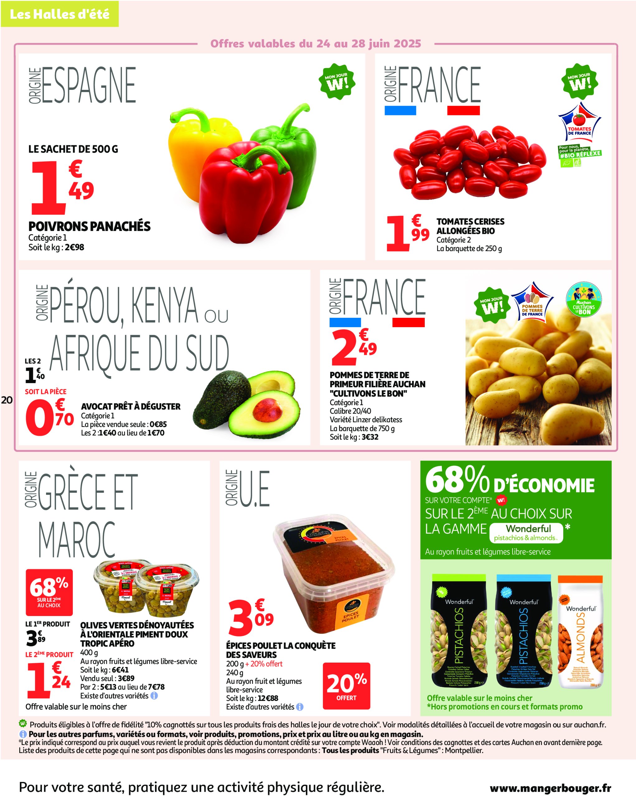 auchan - Catalogue Auchan - Des prix aussi bas, c'est le Top ! valable du 24/06 au 06/07 - page: 20 auchan - Catalogue Auchan - Des prix aussi bas, c'est le Top ! valable du 24/06 au 06/07 - page: 20