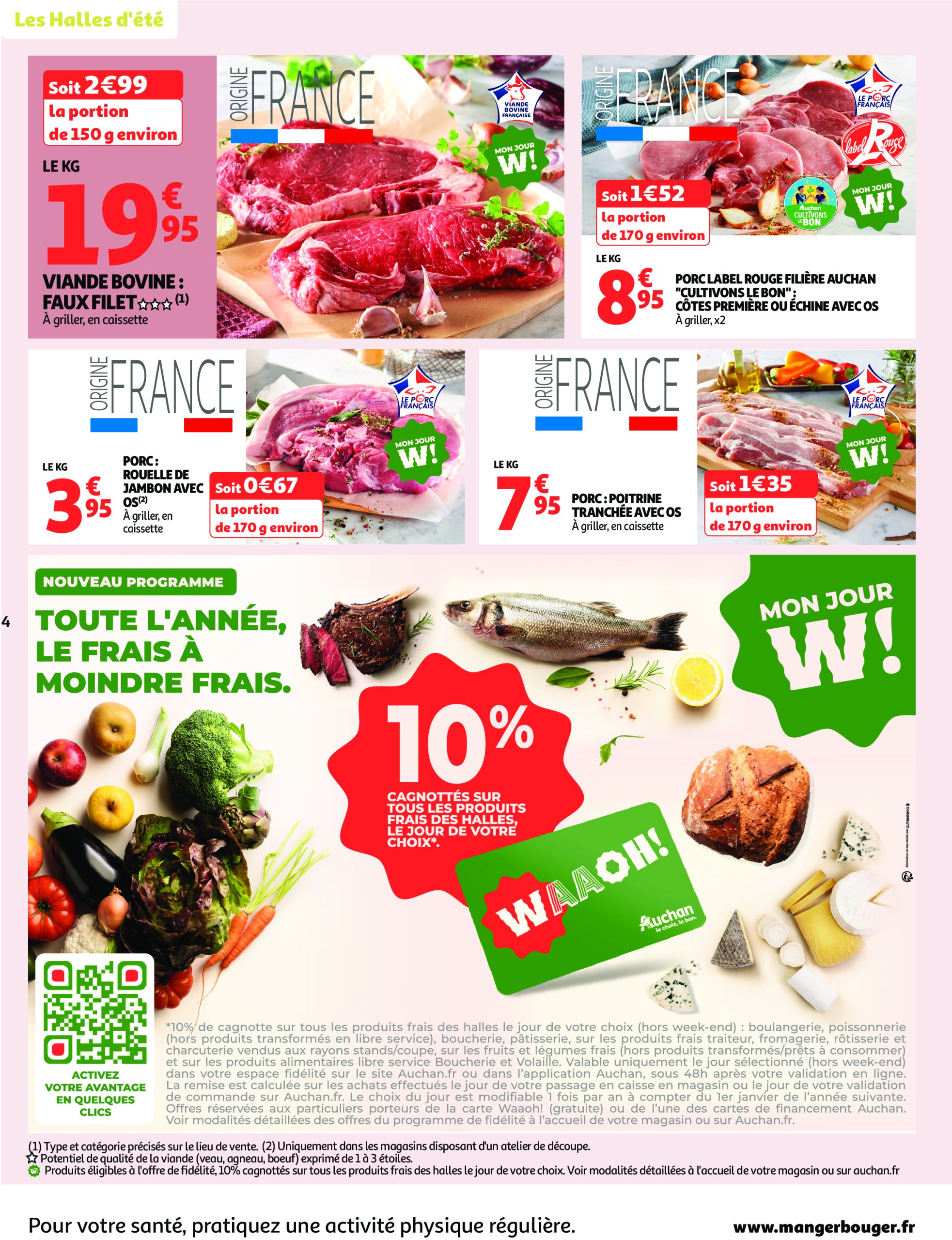 auchan - Catalogue Auchan supermarché - Le frais, le bon, moins cher valable du 24/06 au 28/06 - page: 4