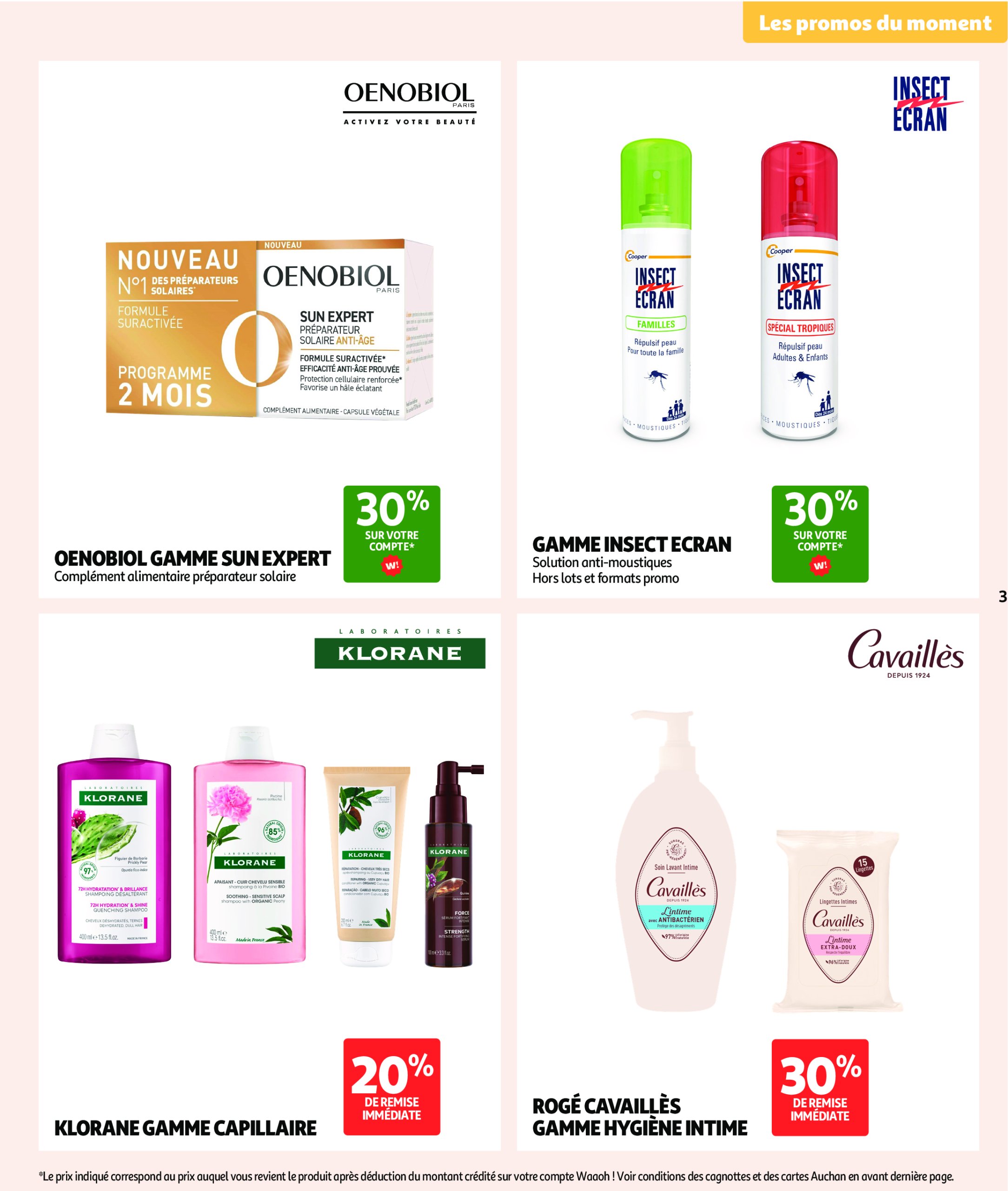 auchan - Catalogue Auchan - Pour les peaux à tendance économe valable du 01/07 au 20/07 - page: 3