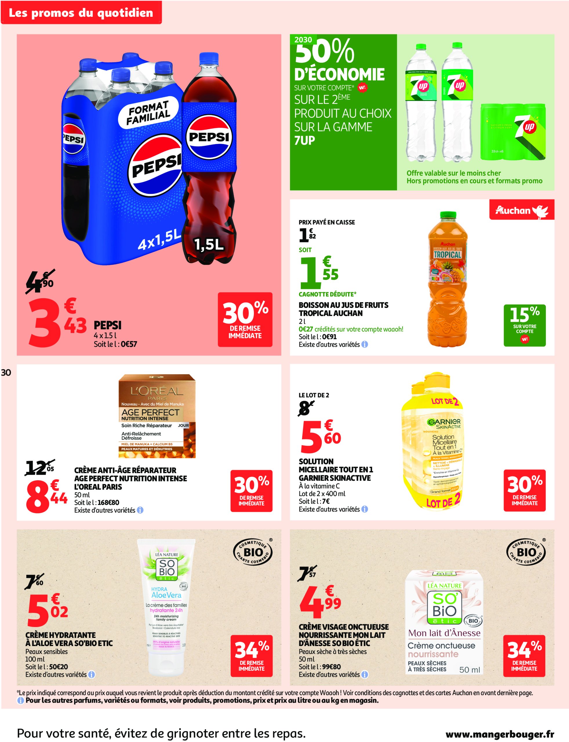 auchan - Catalogue Auchan - C'est bon de rentrer moins cher valable du 01/07 au 13/07 - page: 30 auchan - Catalogue Auchan - C'est bon de rentrer moins cher valable du 01/07 au 13/07 - page: 30