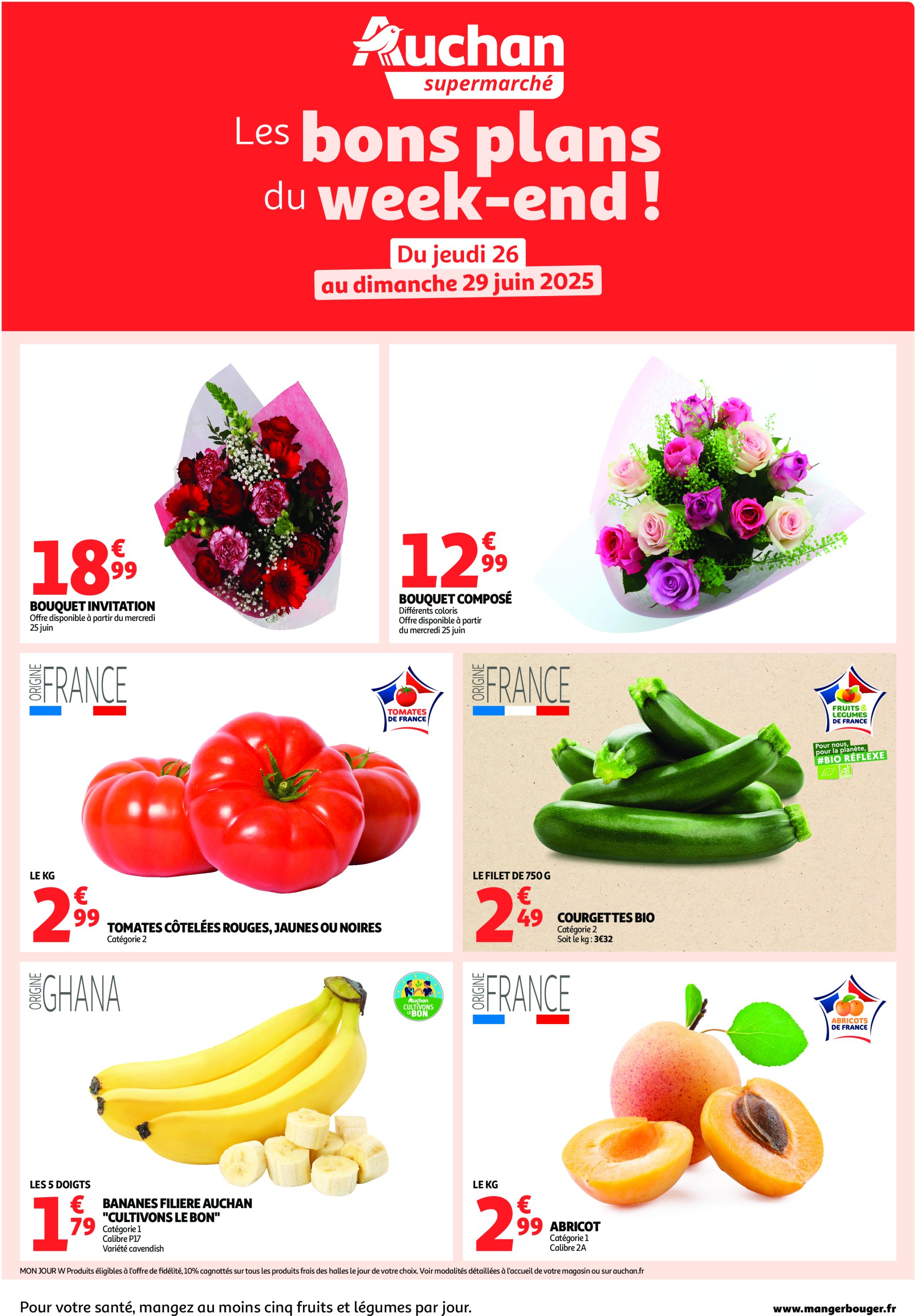 auchan - Catalogue Auchan - Les bons plans du week-end dans votre hyper valable du 26/06 au 29/06