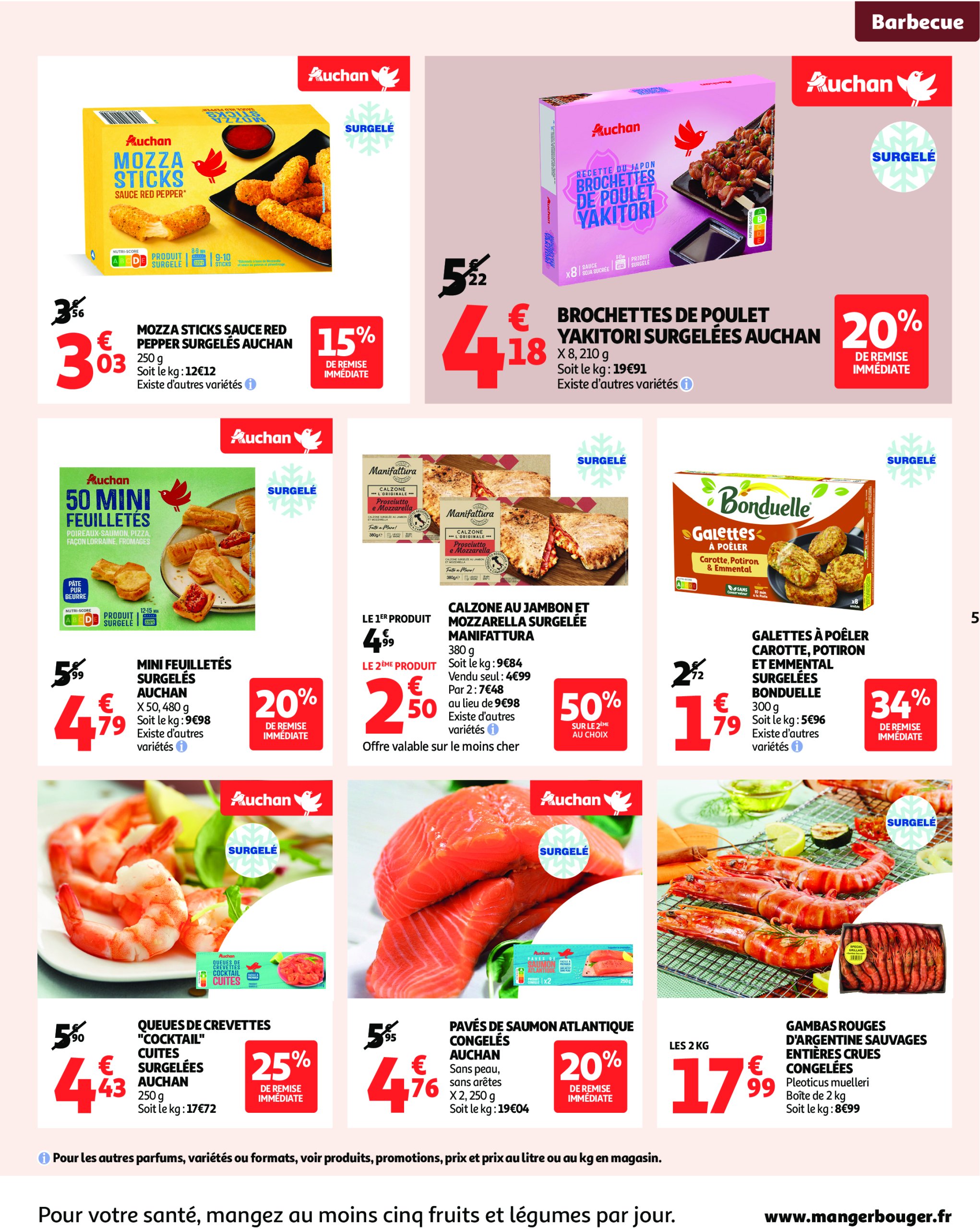 auchan - Catalogue Auchan - Un été sans flamber votre budget valable du 08/07 au 20/07 - page: 5 auchan - Catalogue Auchan - Un été sans flamber votre budget valable du 08/07 au 20/07 - page: 5