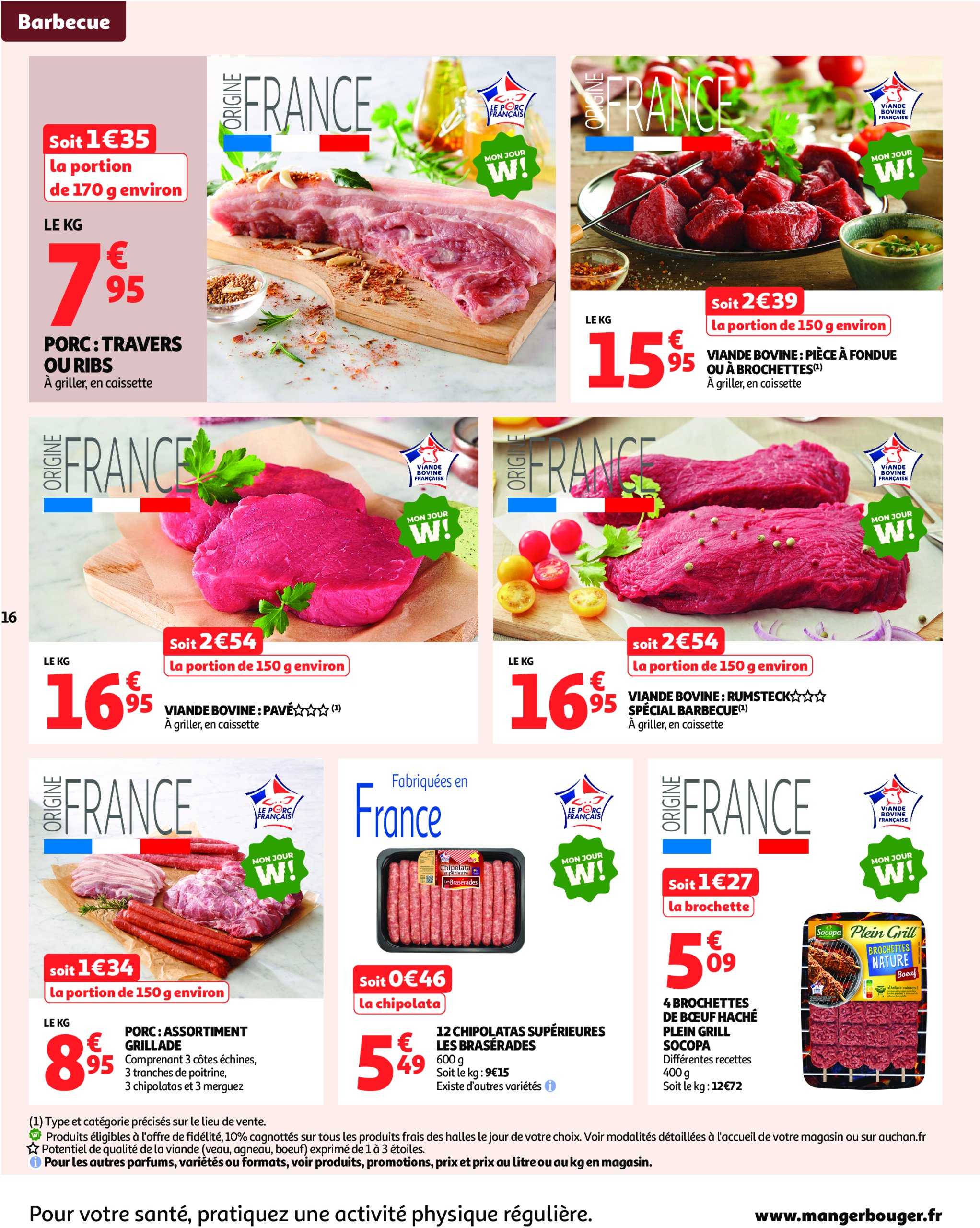 auchan - Catalogue Auchan - Un été sans flamber votre budget valable du 08/07 au 20/07 - page: 16 auchan - Catalogue Auchan - Un été sans flamber votre budget valable du 08/07 au 20/07 - page: 16