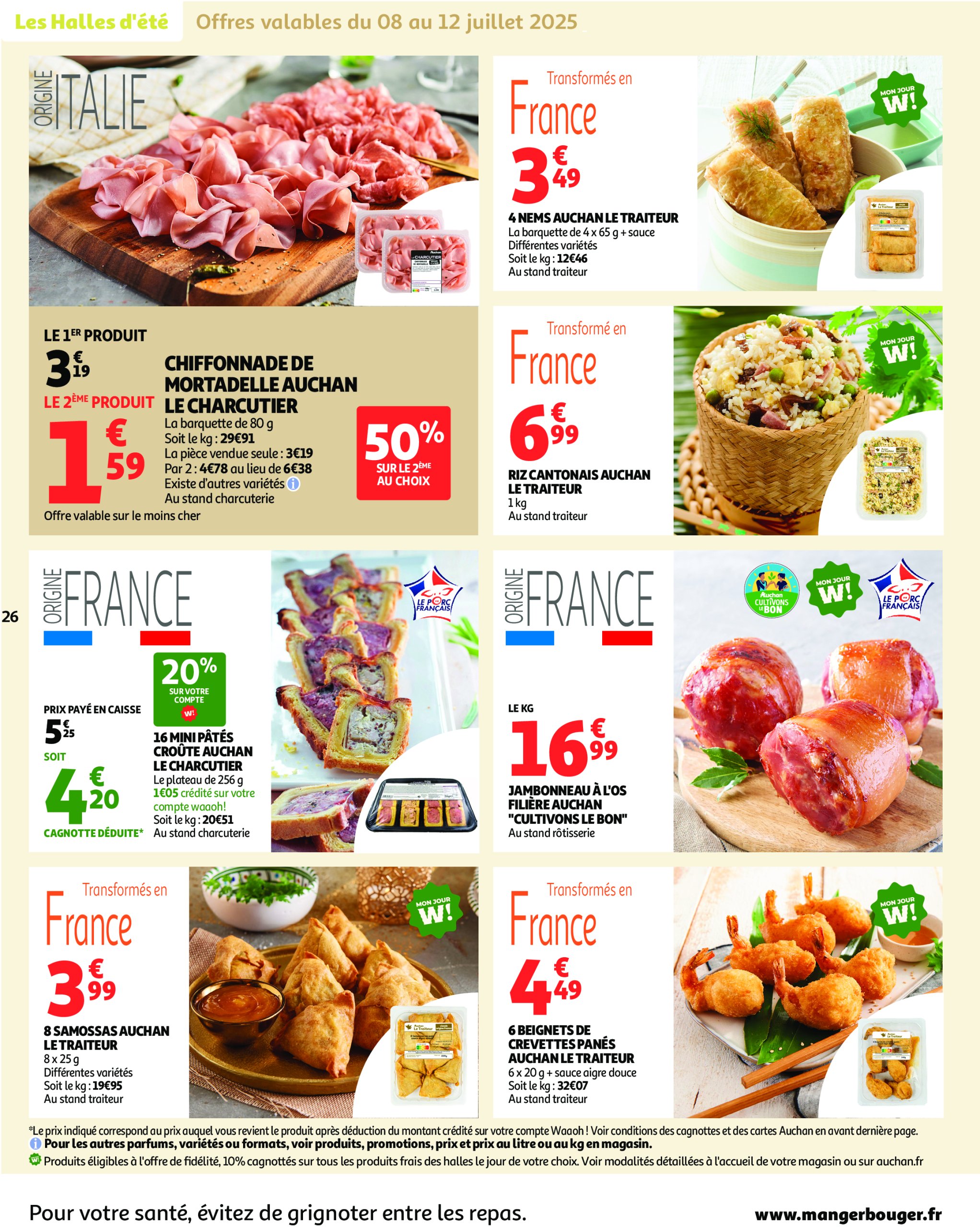 auchan - Catalogue Auchan - Un été sans flamber votre budget valable du 08/07 au 20/07 - page: 26 auchan - Catalogue Auchan - Un été sans flamber votre budget valable du 08/07 au 20/07 - page: 26
