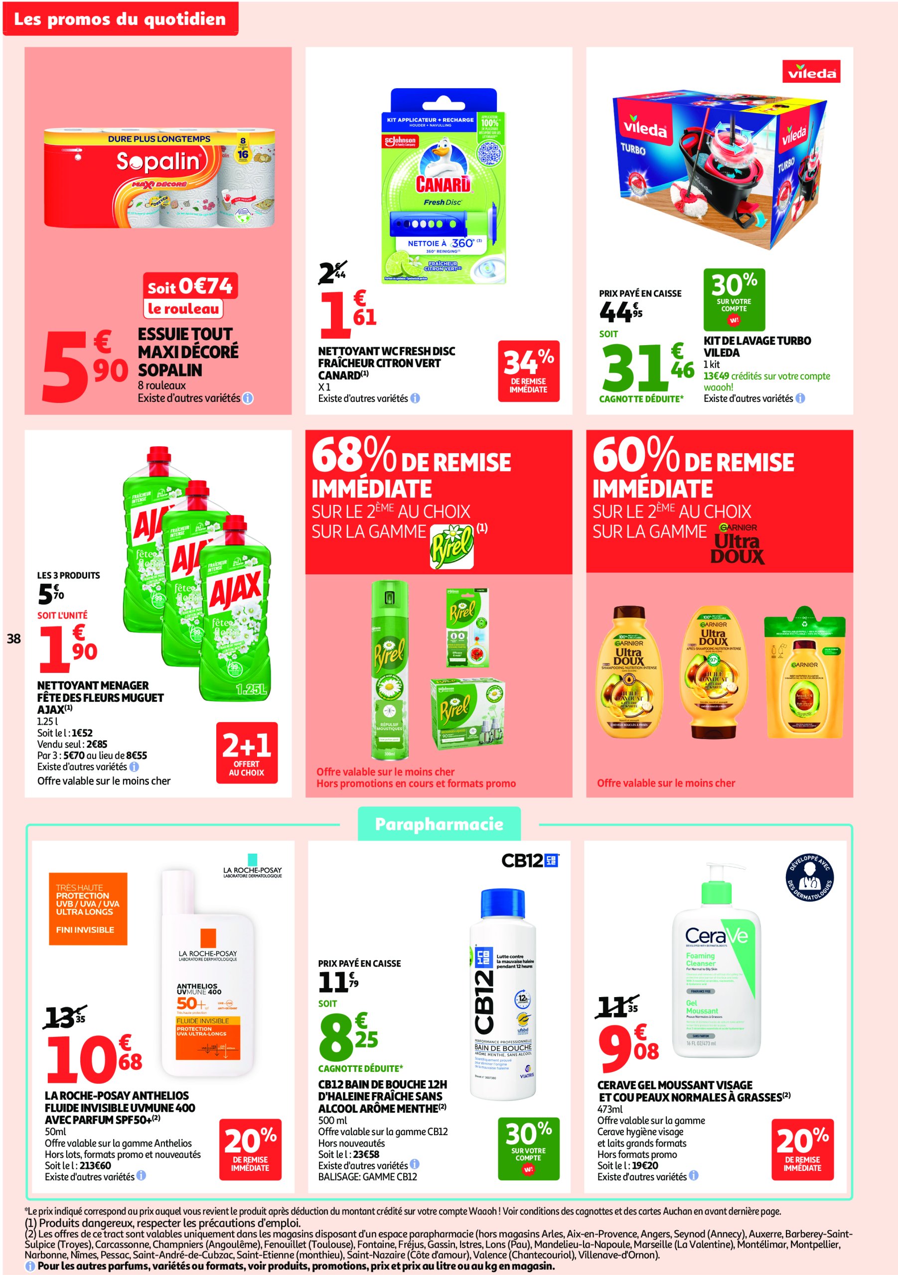 auchan - Catalogue Auchan - C'est parti pour une année moins chère valable du 16/07 au 27/07 - page: 38 auchan - Catalogue Auchan - C'est parti pour une année moins chère valable du 16/07 au 27/07 - page: 38