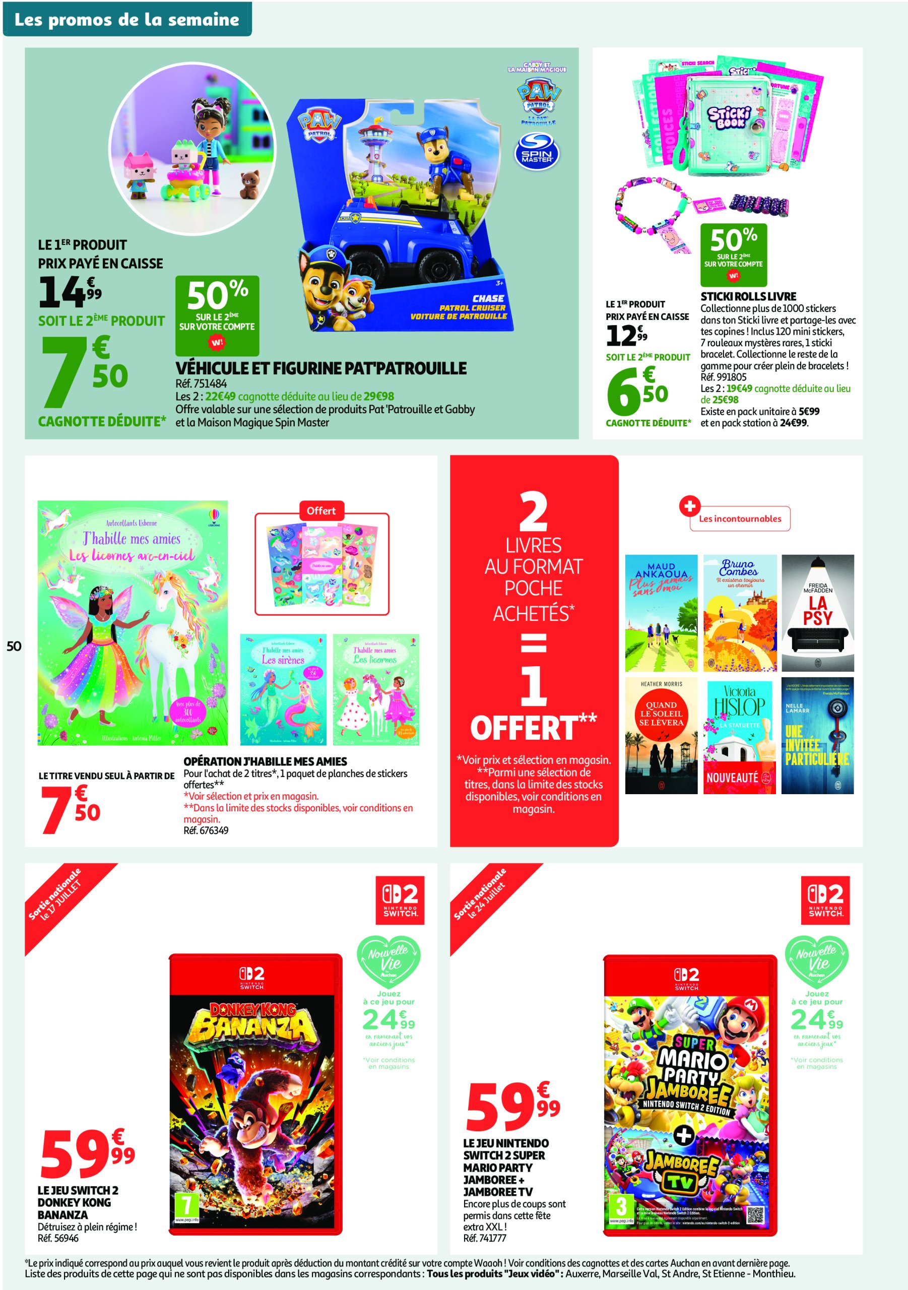 auchan - Catalogue Auchan - C'est parti pour une année moins chère valable du 16/07 au 27/07 - page: 50 auchan - Catalogue Auchan - C'est parti pour une année moins chère valable du 16/07 au 27/07 - page: 50