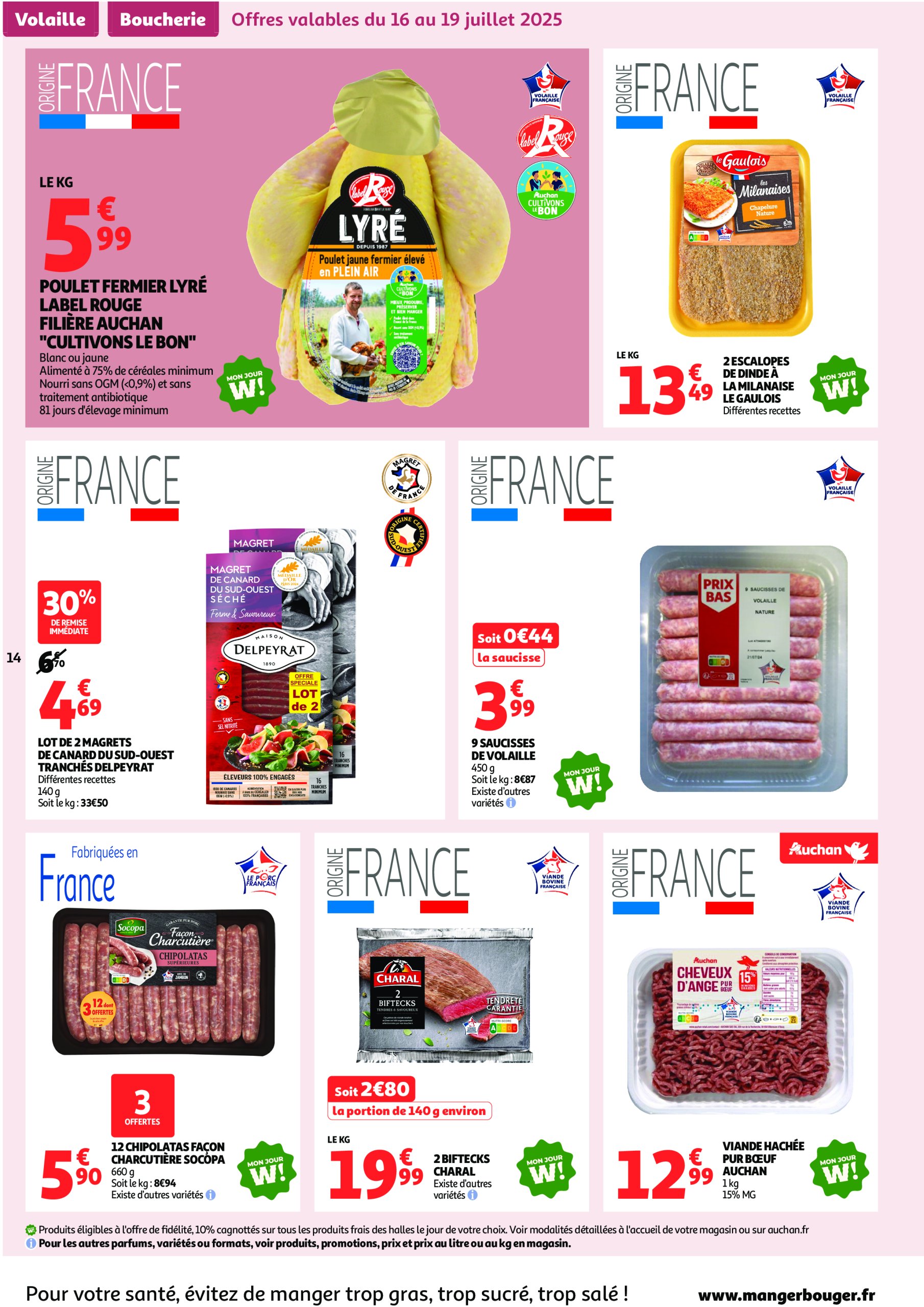 auchan - Catalogue Auchan - C'est parti pour une année moins chère valable du 16/07 au 27/07 - page: 14 auchan - Catalogue Auchan - C'est parti pour une année moins chère valable du 16/07 au 27/07 - page: 14