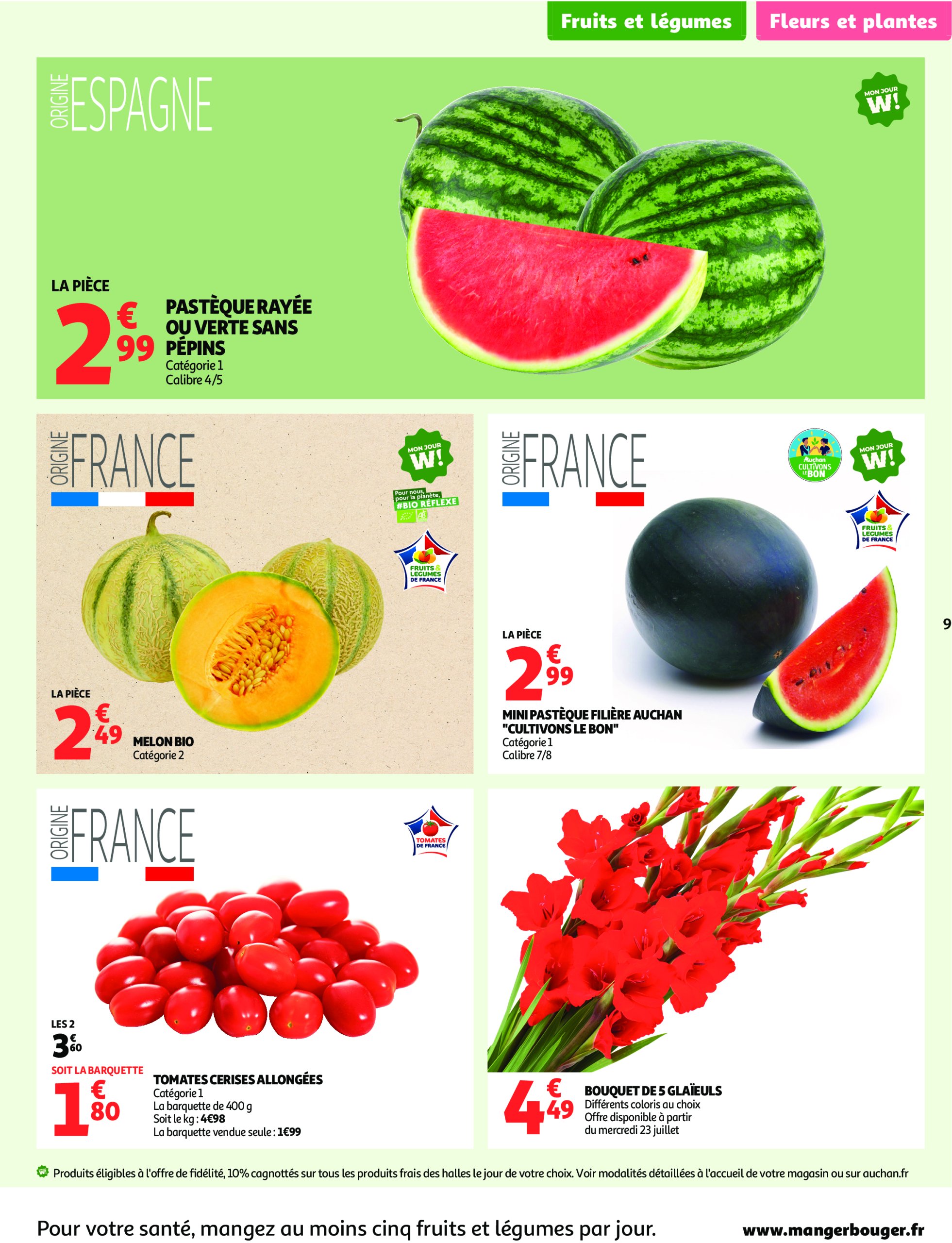 auchan - Catalogue Auchan supermarché - Les prix bas qui font du bien au quotidien valable du 22/07 au 26/07 - page: 9