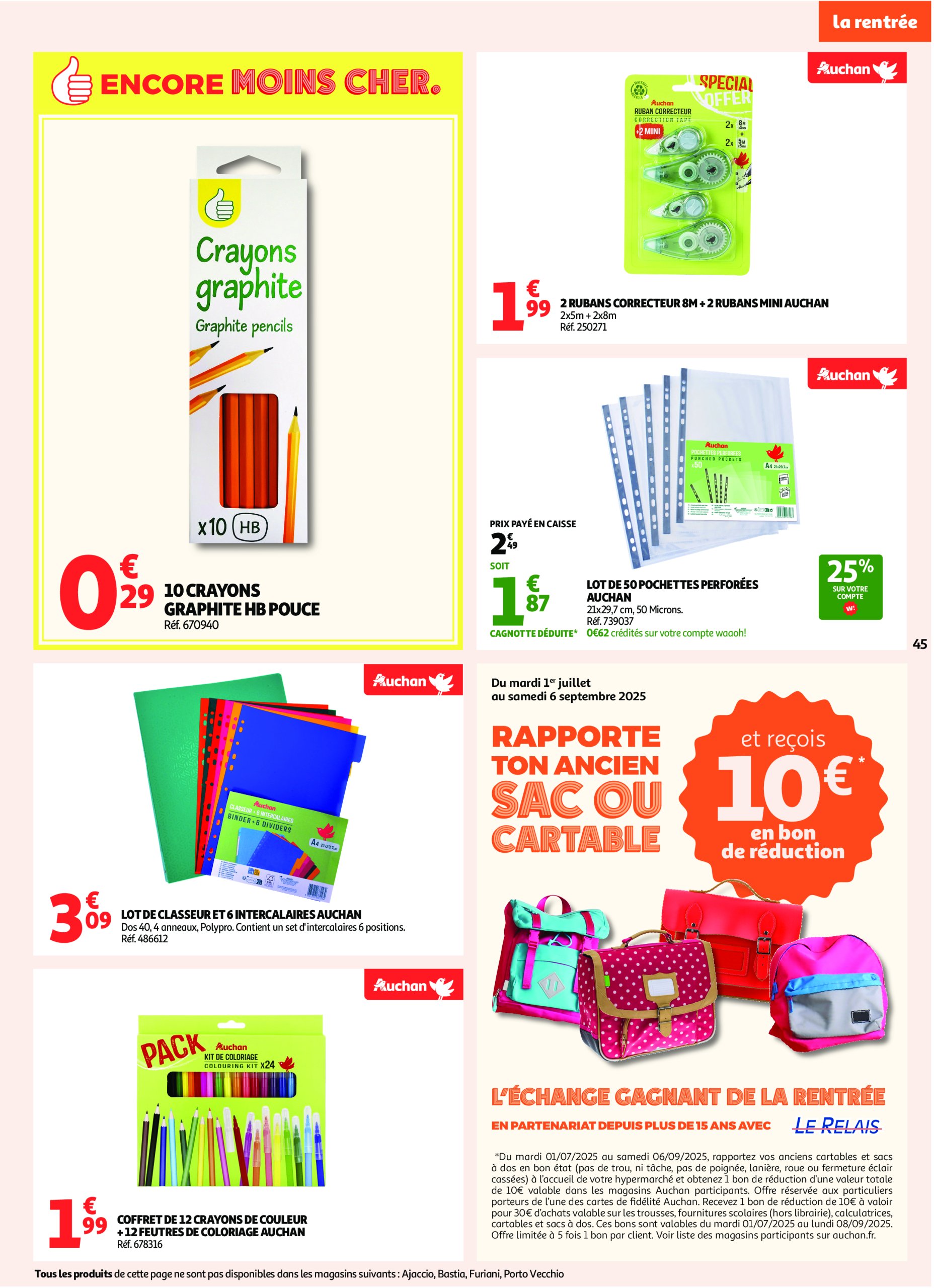 auchan - Catalogue Auchan - En gros, vous êtes toujours gagnant valable du 22/07 au 03/08 - page: 45