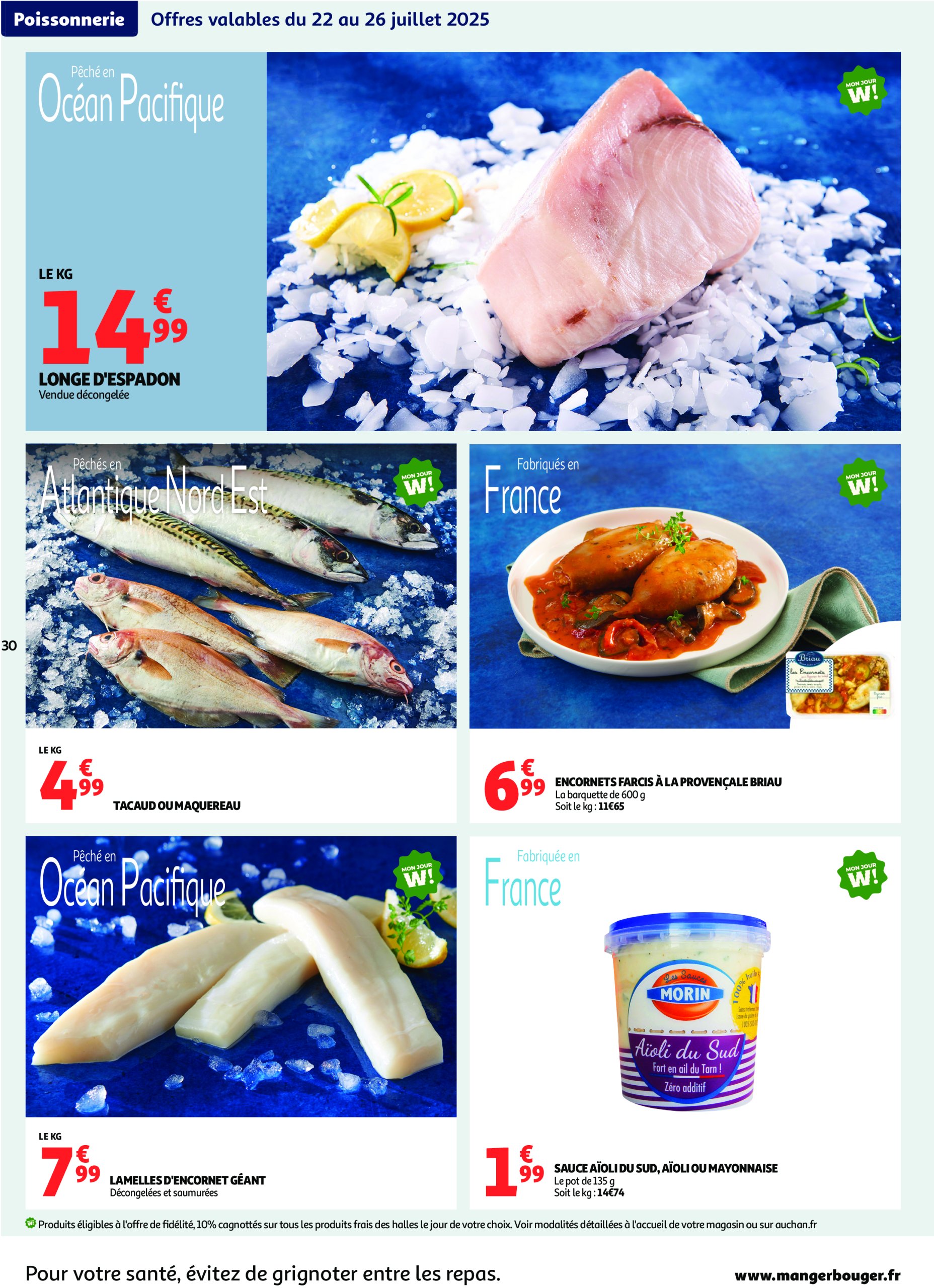auchan - Catalogue Auchan - En gros, vous êtes toujours gagnant valable du 22/07 au 03/08 - page: 30