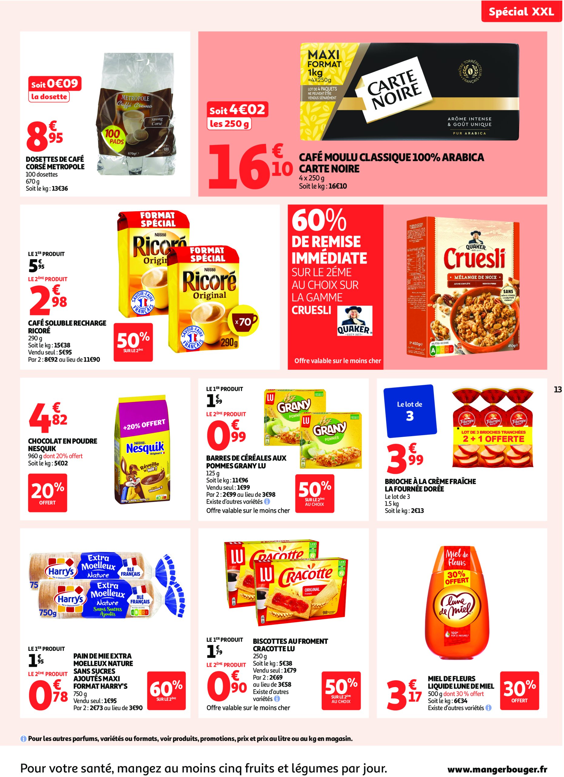 auchan - Catalogue Auchan - En gros, vous êtes toujours gagnant valable du 22/07 au 03/08 - page: 13