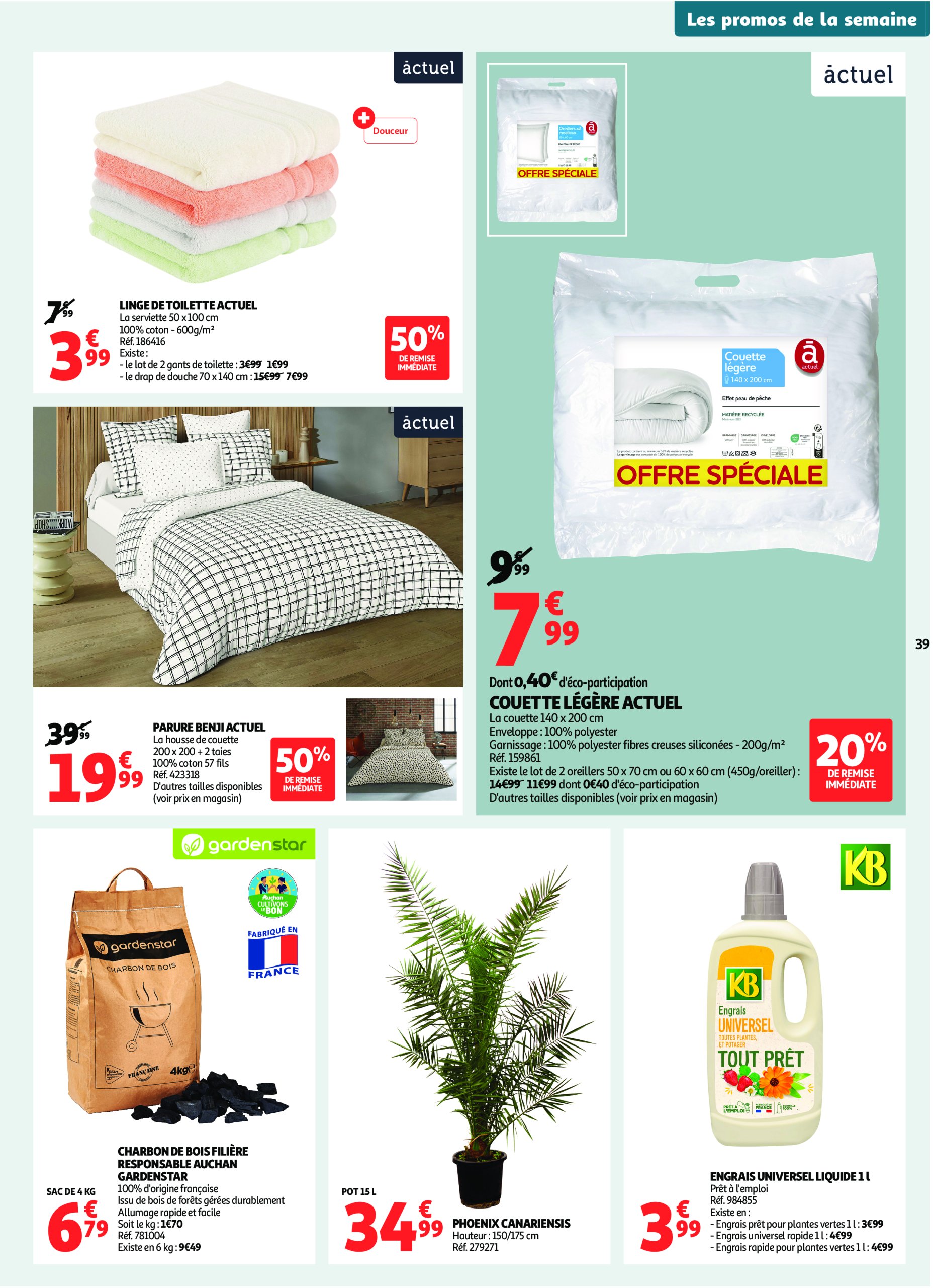 auchan - Catalogue Auchan - En gros, vous êtes toujours gagnant valable du 22/07 au 03/08 - page: 39