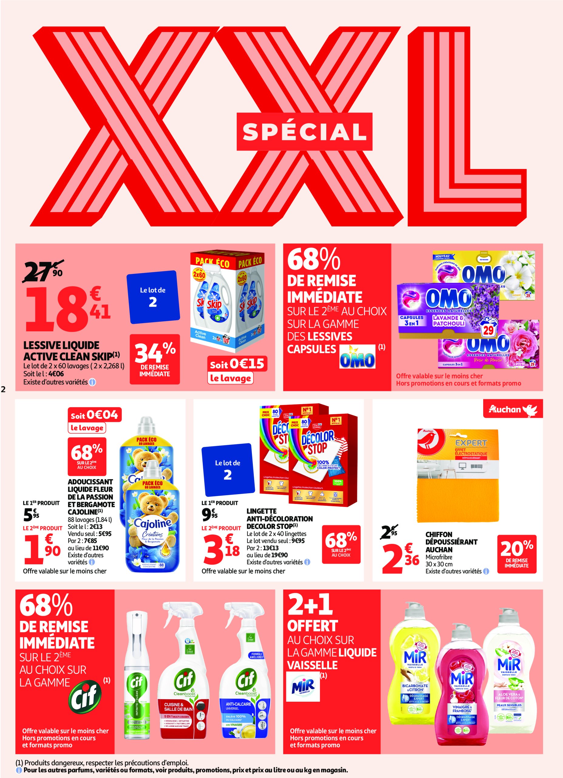 auchan - Catalogue Auchan - En gros, vous êtes toujours gagnant valable du 22/07 au 03/08 - page: 2