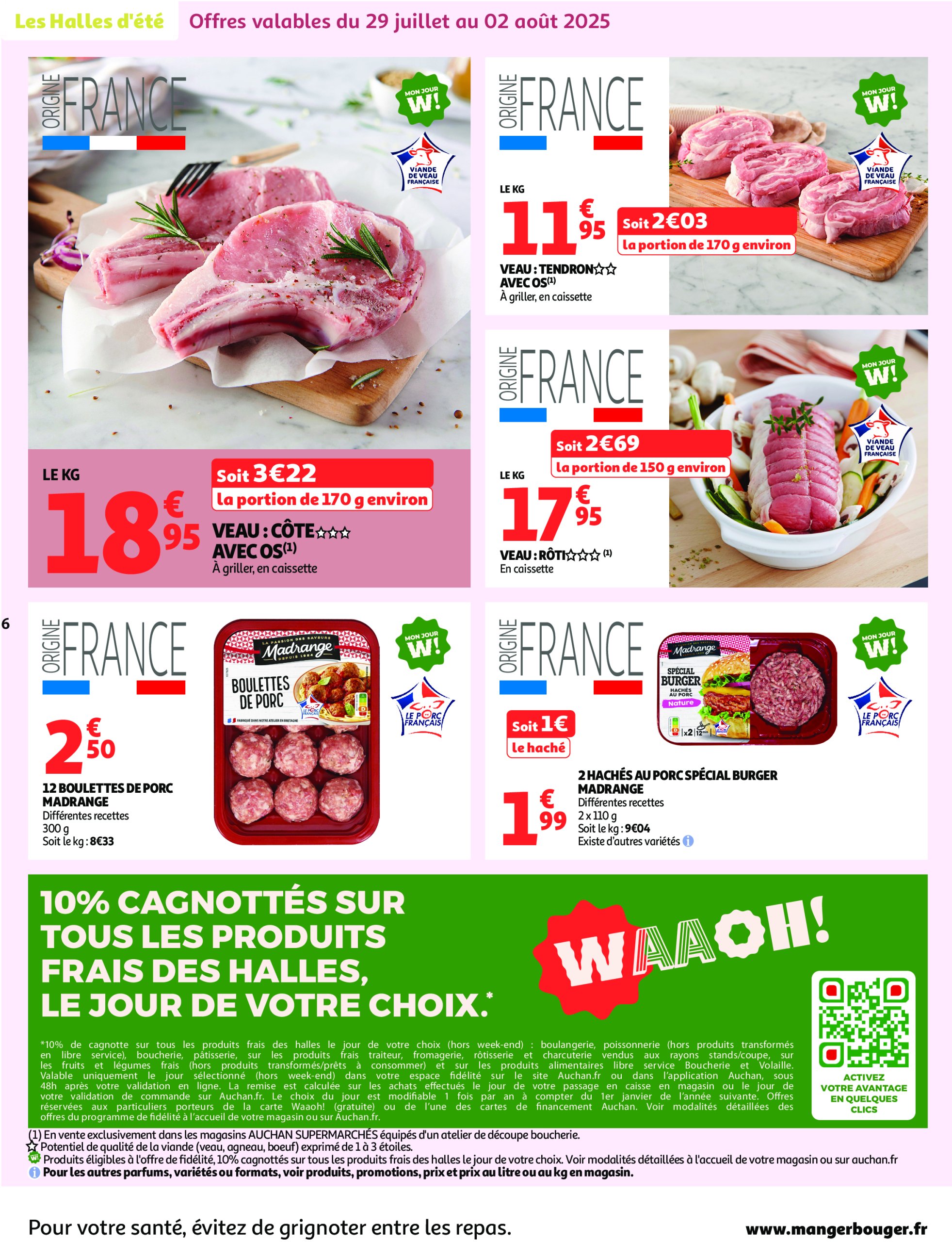 auchan - Catalogue Auchan supermarché - Foire à la bière dans votre super : sans pression pour le budget valable du 29/07 au 09/08 - page: 6