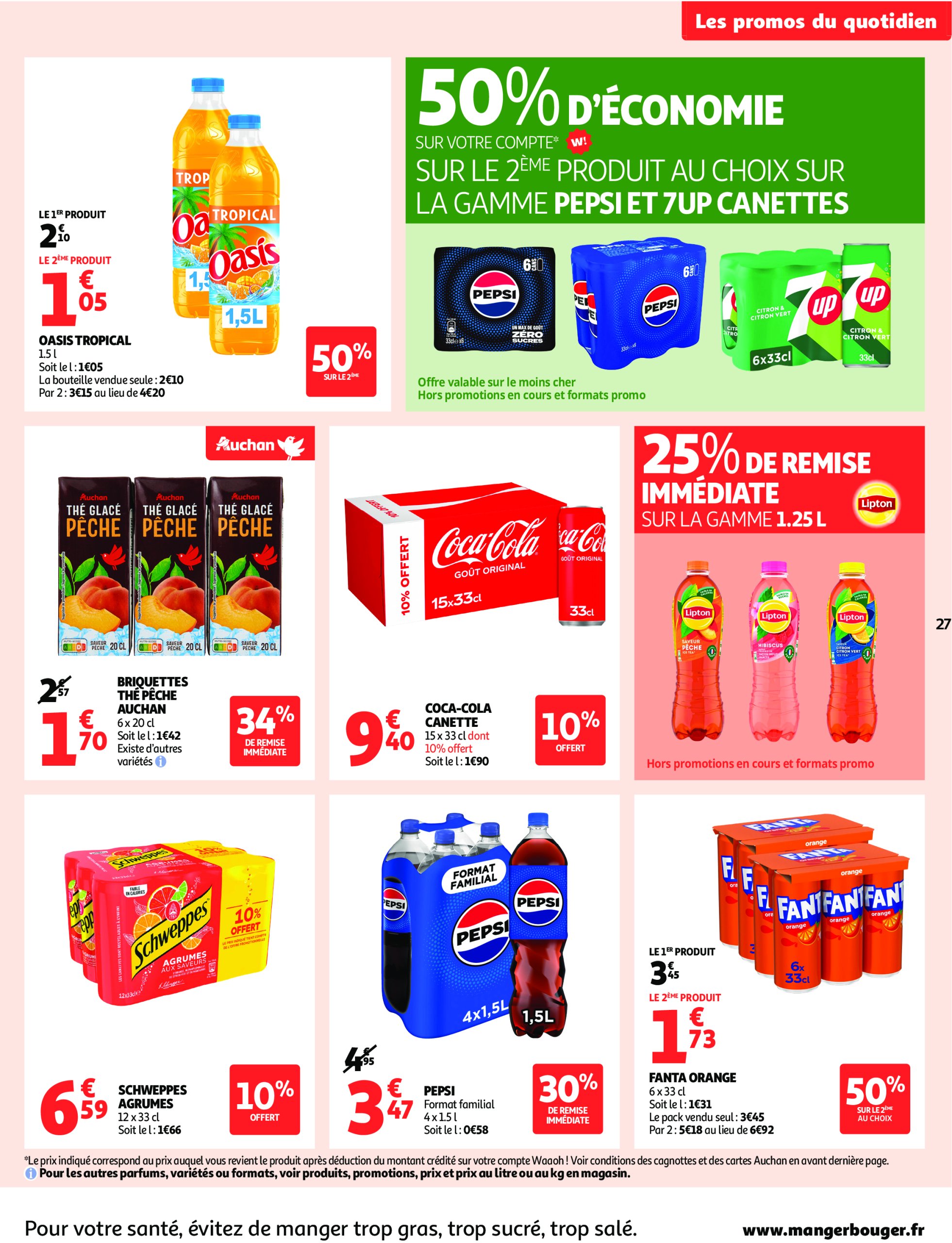 auchan - Catalogue Auchan supermarché - Foire à la bière dans votre super : sans pression pour le budget valable du 29/07 au 09/08 - page: 27