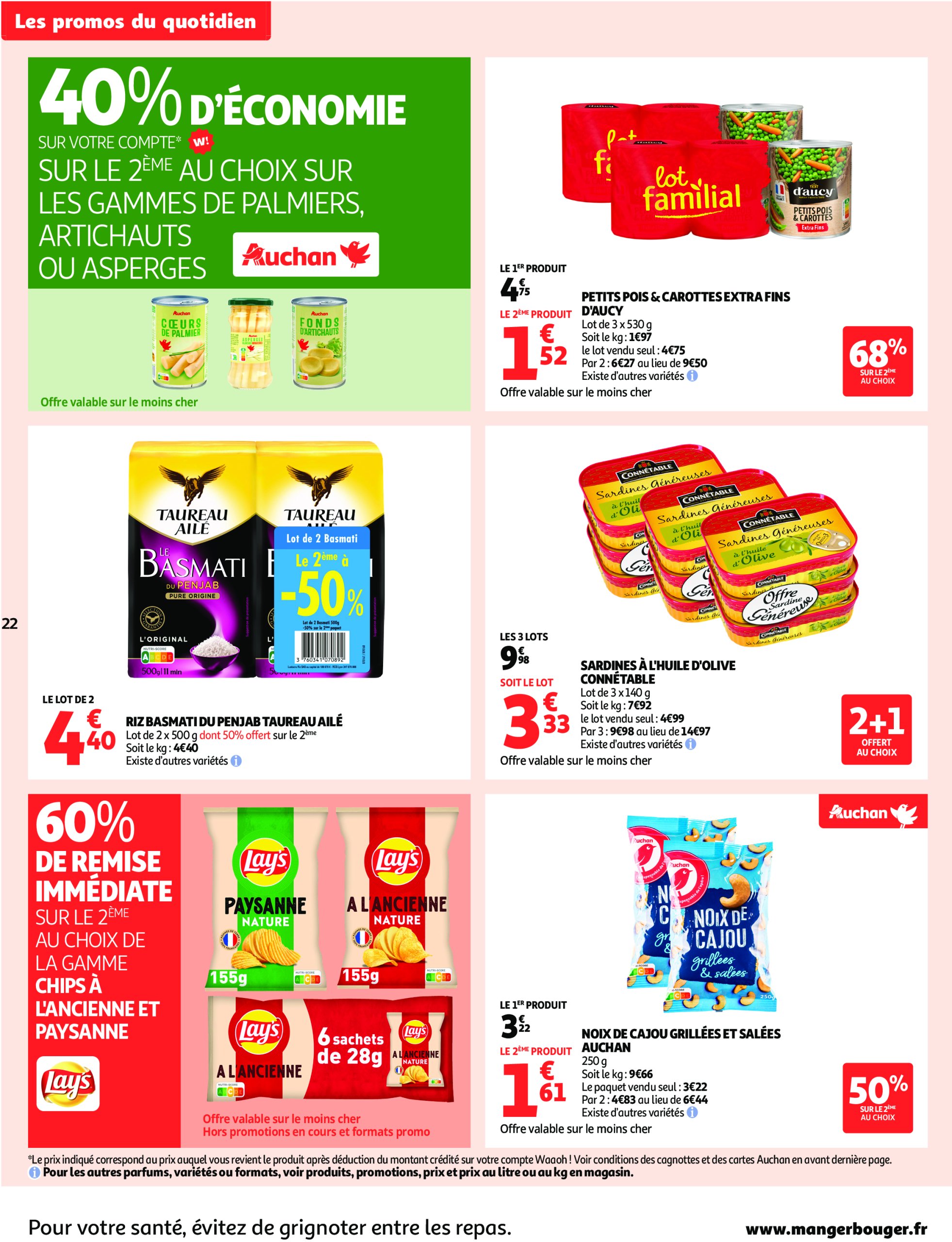 auchan - Catalogue Auchan supermarché - Foire à la bière dans votre super : sans pression pour le budget valable du 29/07 au 09/08 - page: 22