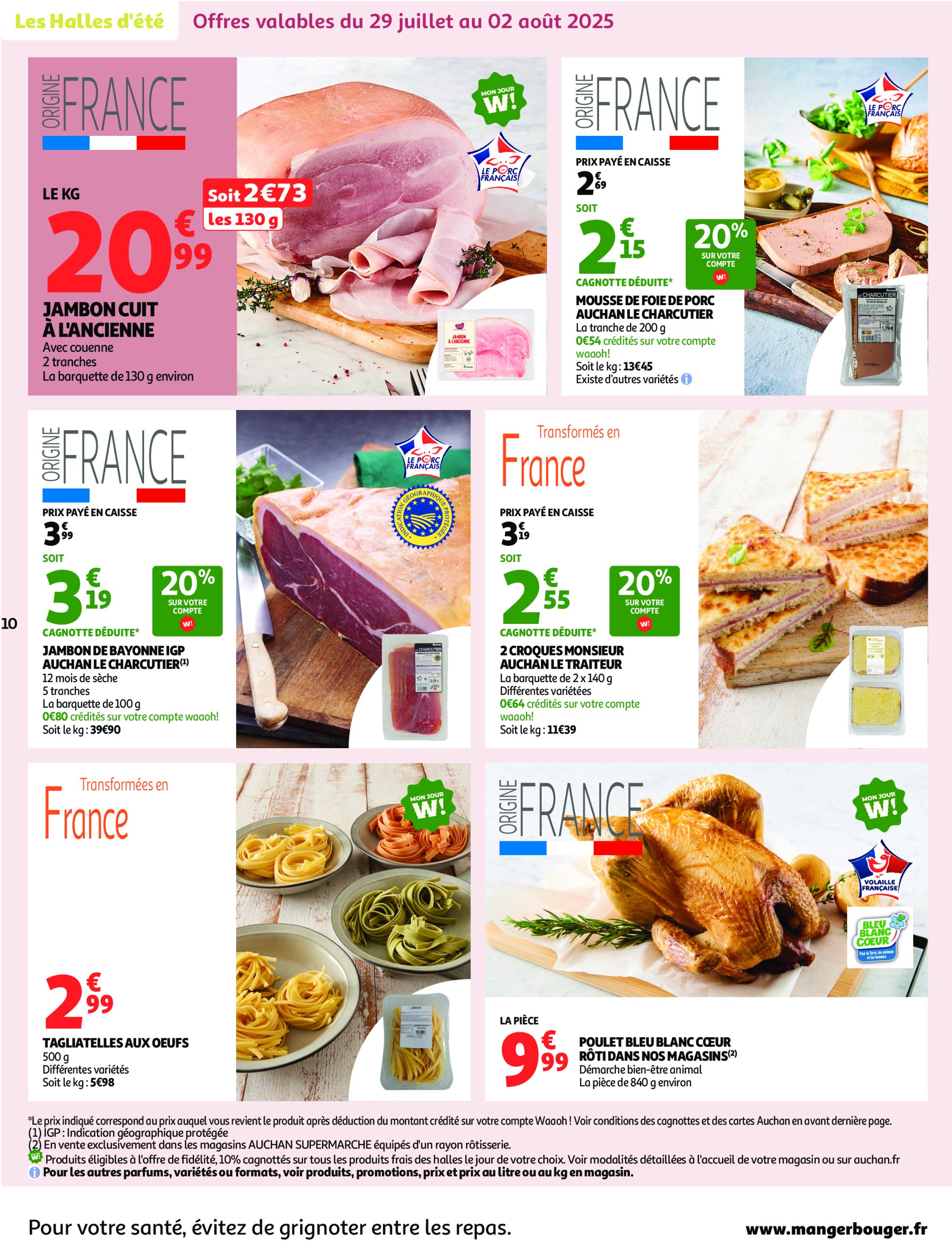 auchan - Catalogue Auchan supermarché - Foire à la bière dans votre super : sans pression pour le budget valable du 29/07 au 09/08 - page: 10