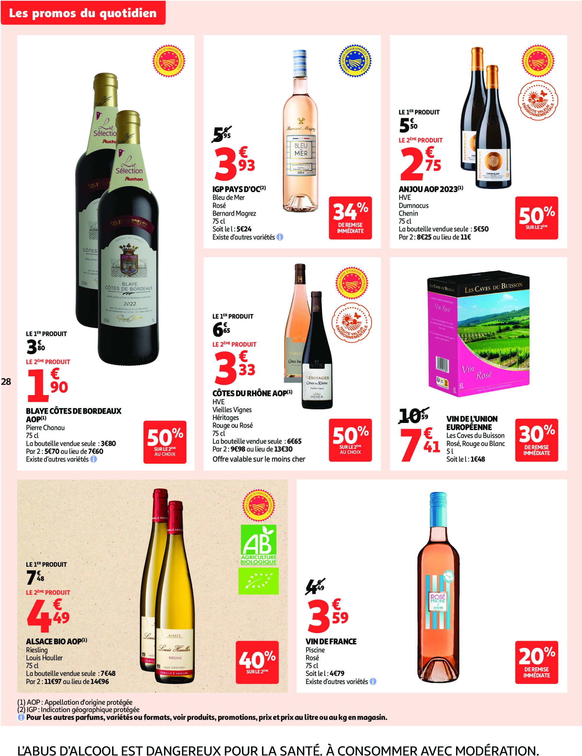 auchan - Catalogue Auchan supermarché - Foire à la bière dans votre super : sans pression pour le budget valable du 29/07 au 09/08 - page: 28