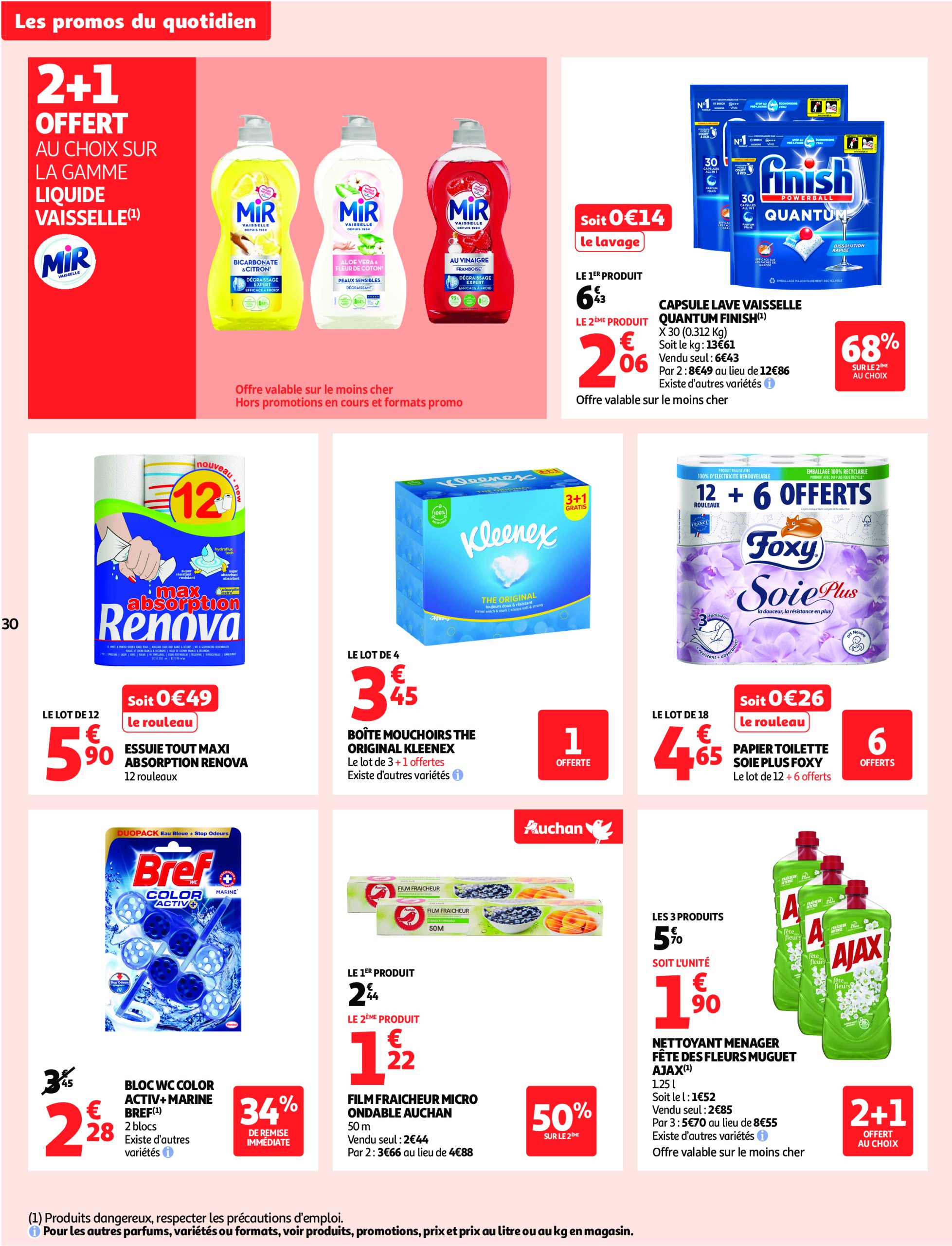 auchan - Catalogue Auchan supermarché - Foire à la bière dans votre super : sans pression pour le budget valable du 29/07 au 09/08 - page: 30