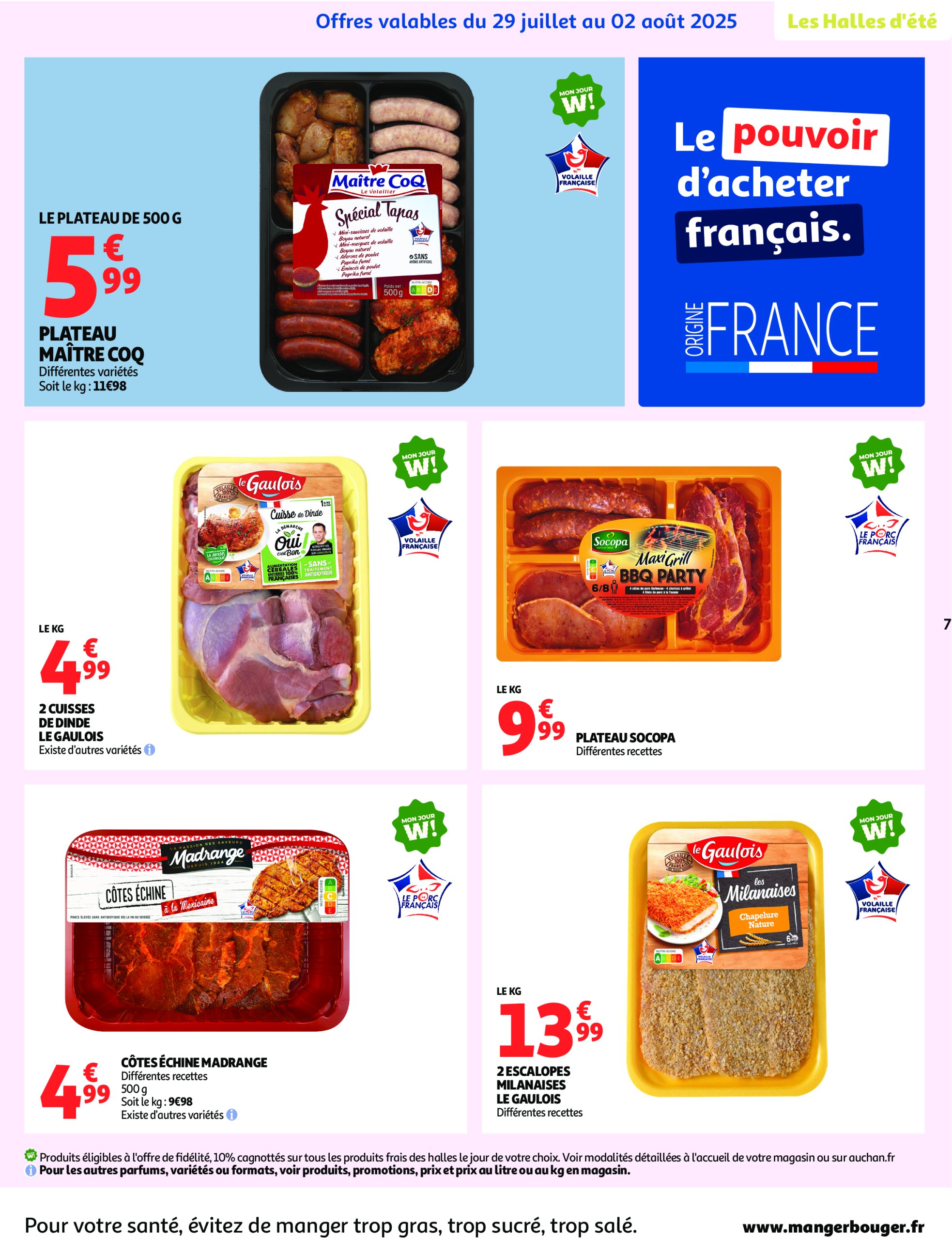 auchan - Catalogue Auchan supermarché - Foire à la bière dans votre super : sans pression pour le budget valable du 29/07 au 09/08 - page: 7