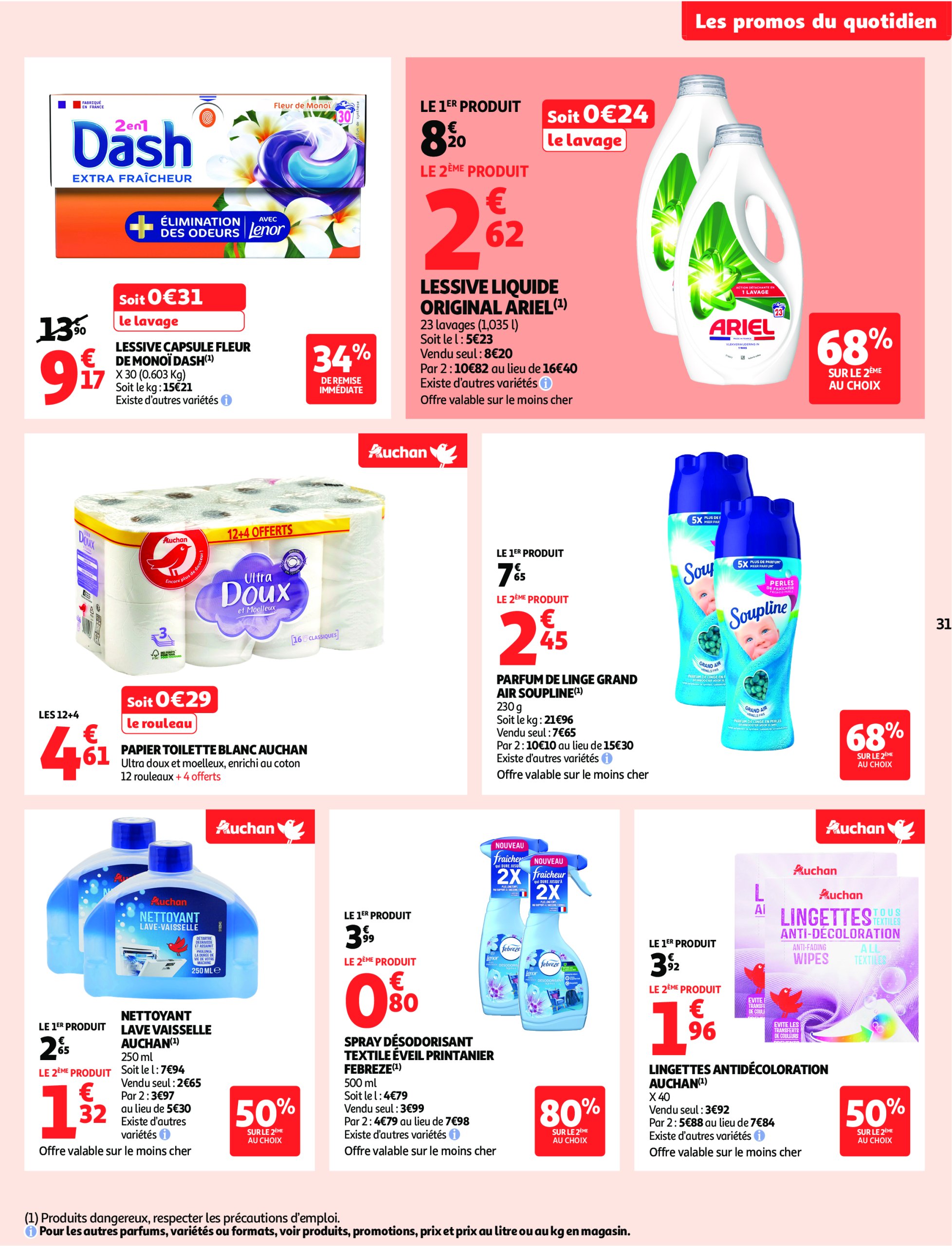 auchan - Catalogue Auchan supermarché - Foire à la bière dans votre super : sans pression pour le budget valable du 29/07 au 09/08 - page: 31