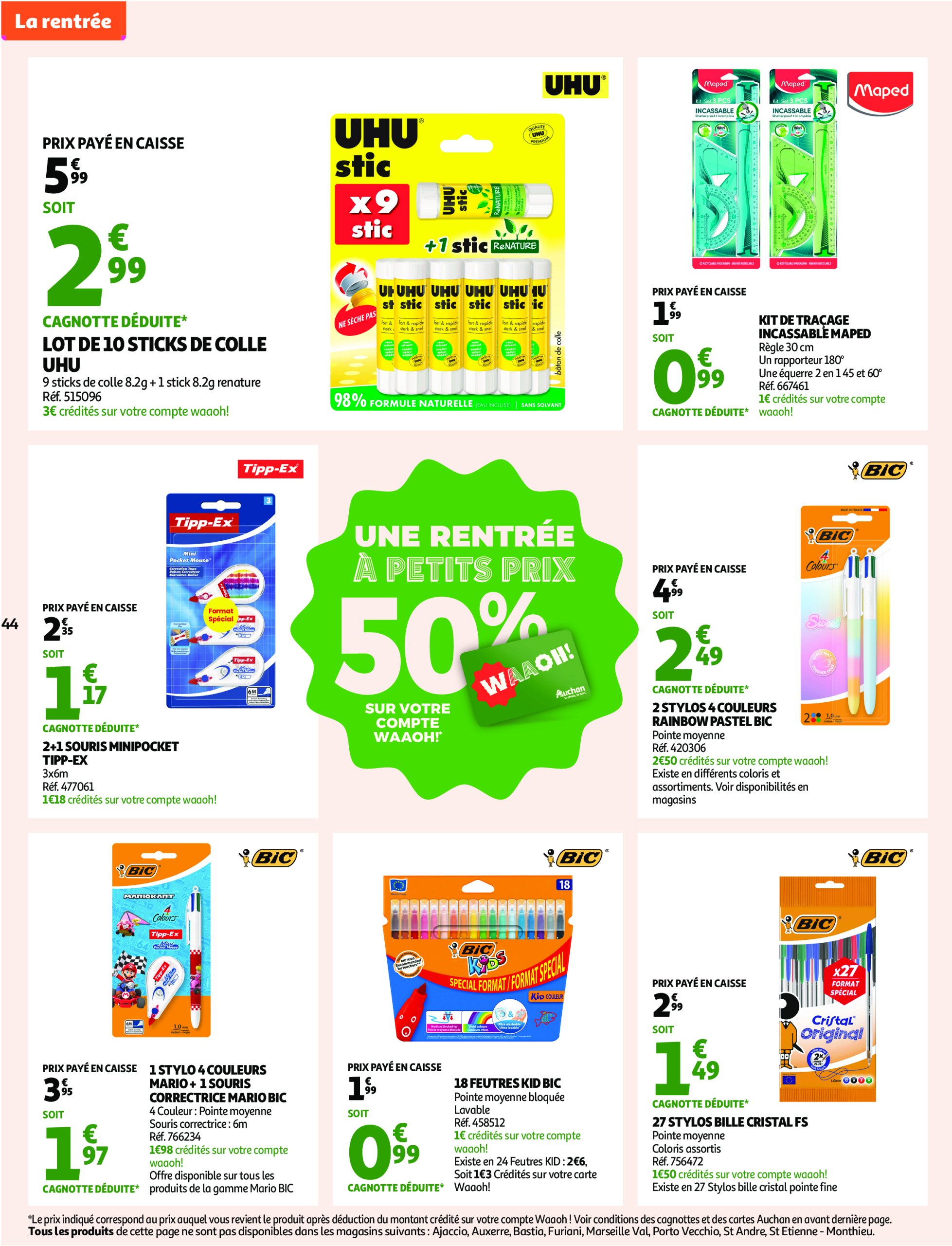 auchan - Catalogue Auchan - Foire à la bière : sans pression pour le budget valable du 29/07 au 10/08 - page: 44 auchan - Catalogue Auchan - Foire à la bière : sans pression pour le budget valable du 29/07 au 10/08 - page: 44