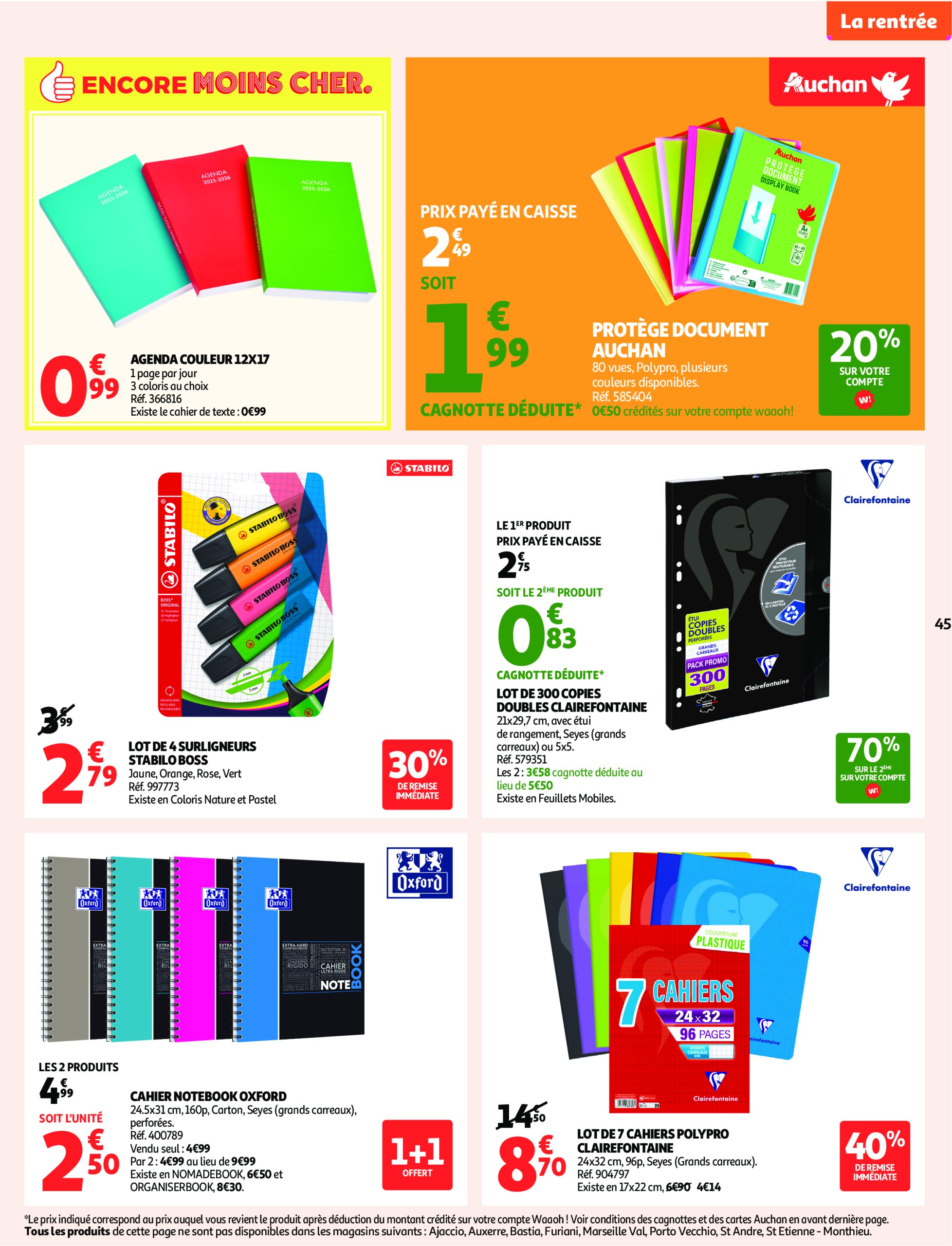 auchan - Catalogue Auchan - Foire à la bière : sans pression pour le budget valable du 29/07 au 10/08 - page: 45 auchan - Catalogue Auchan - Foire à la bière : sans pression pour le budget valable du 29/07 au 10/08 - page: 45