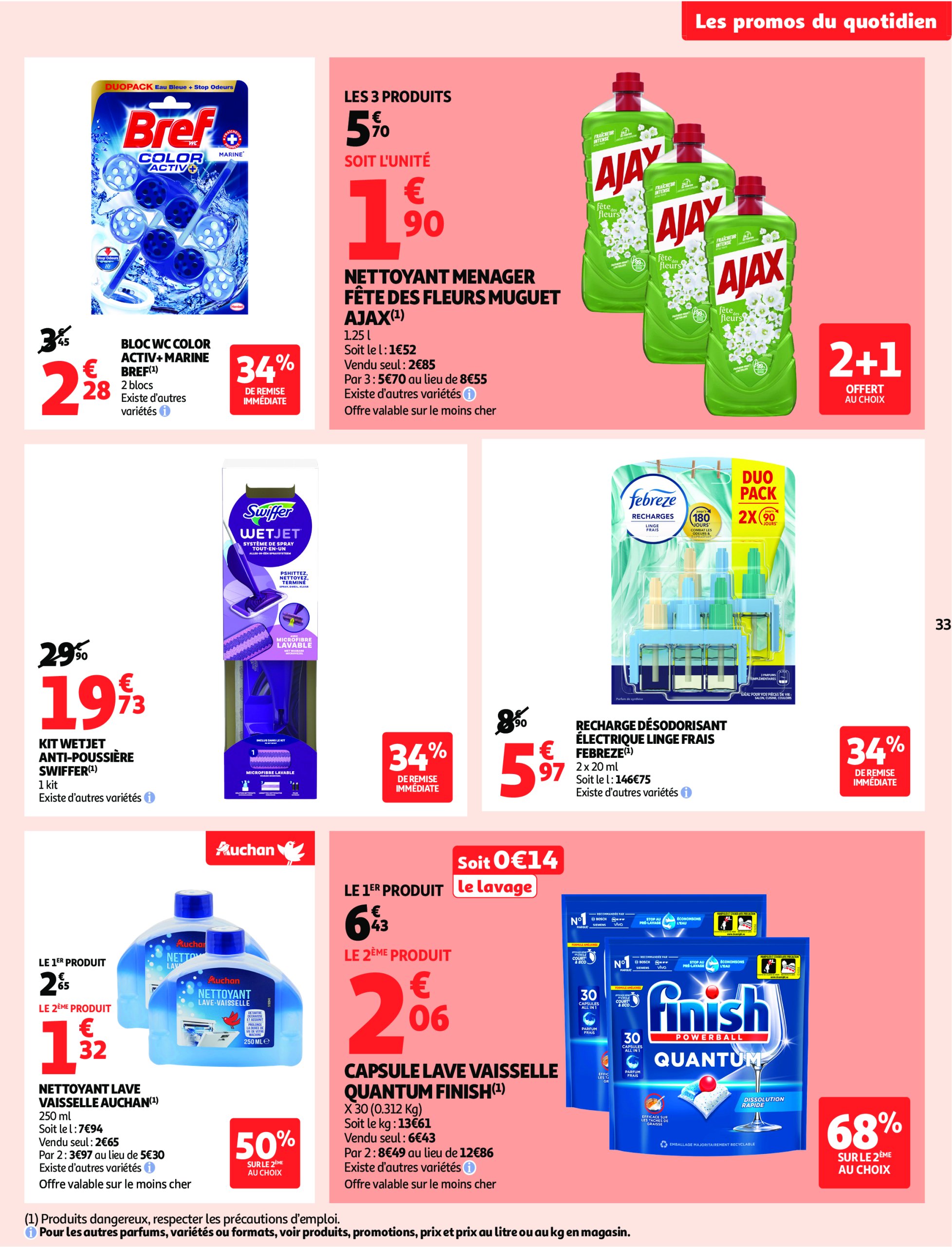 auchan - Catalogue Auchan - Foire à la bière : sans pression pour le budget valable du 29/07 au 10/08 - page: 33 auchan - Catalogue Auchan - Foire à la bière : sans pression pour le budget valable du 29/07 au 10/08 - page: 33