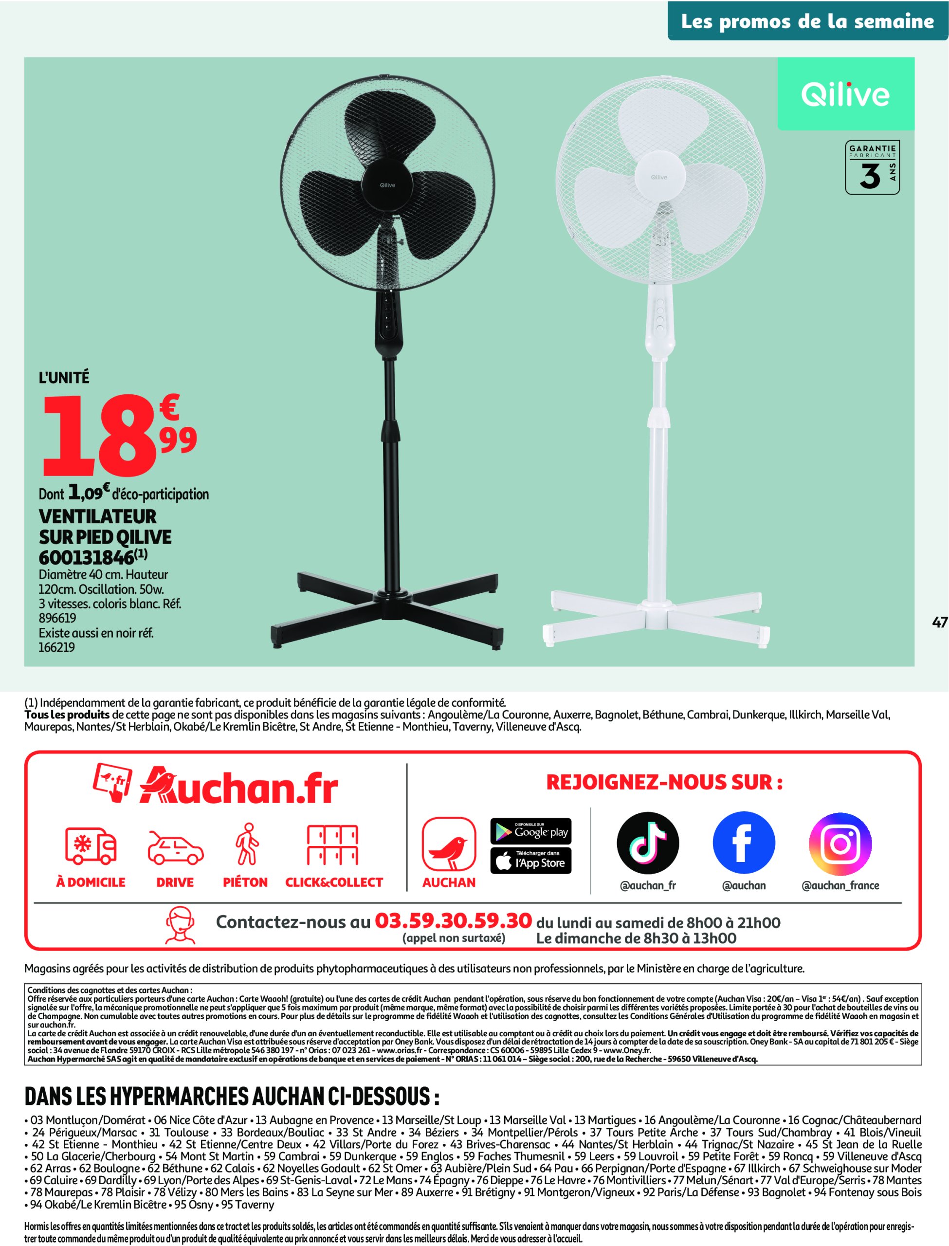 auchan - Catalogue Auchan - Foire à la bière : sans pression pour le budget valable du 29/07 au 10/08 - page: 47 auchan - Catalogue Auchan - Foire à la bière : sans pression pour le budget valable du 29/07 au 10/08 - page: 47