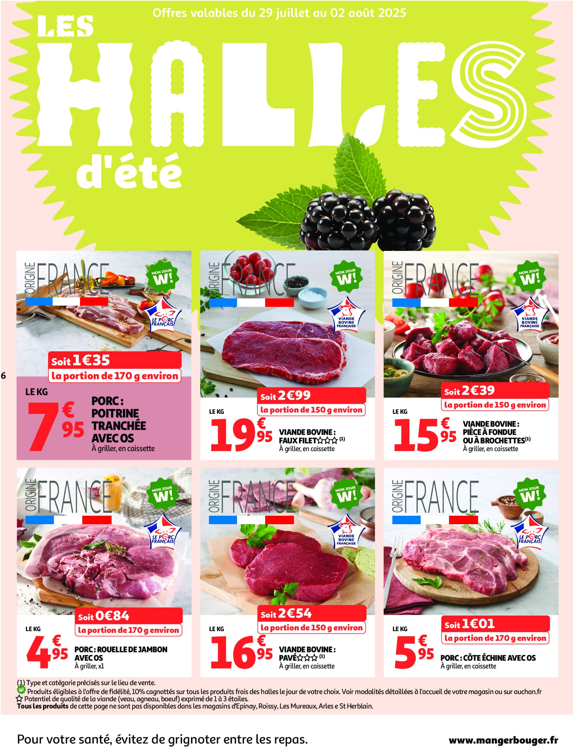 auchan - Catalogue Auchan - Foire à la bière : sans pression pour le budget valable du 29/07 au 10/08 - page: 6 auchan - Catalogue Auchan - Foire à la bière : sans pression pour le budget valable du 29/07 au 10/08 - page: 6