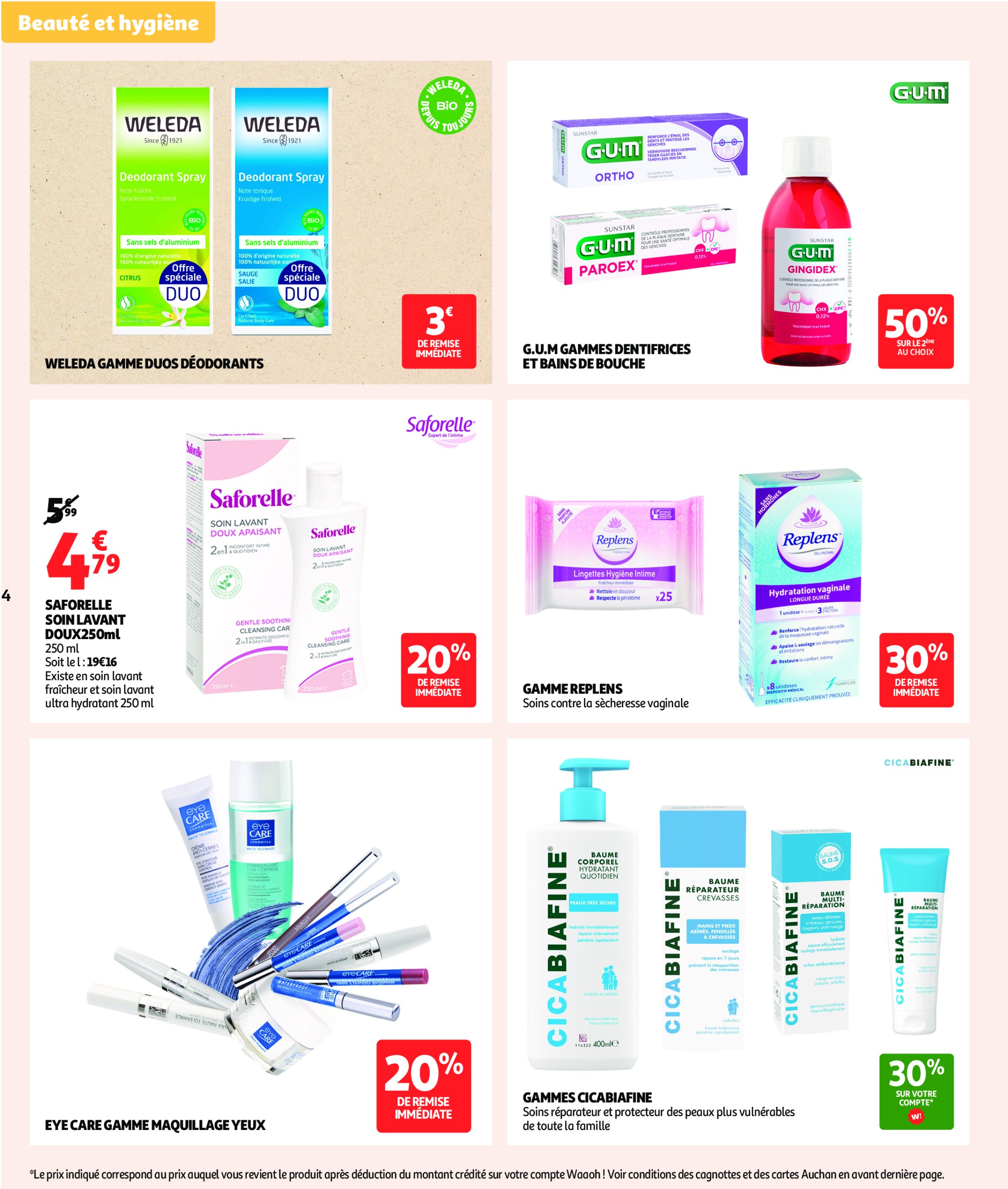 auchan - Catalogue Auchan - Pour les peaux à tendance économe valable du 28/07 au 18/08 - page: 4