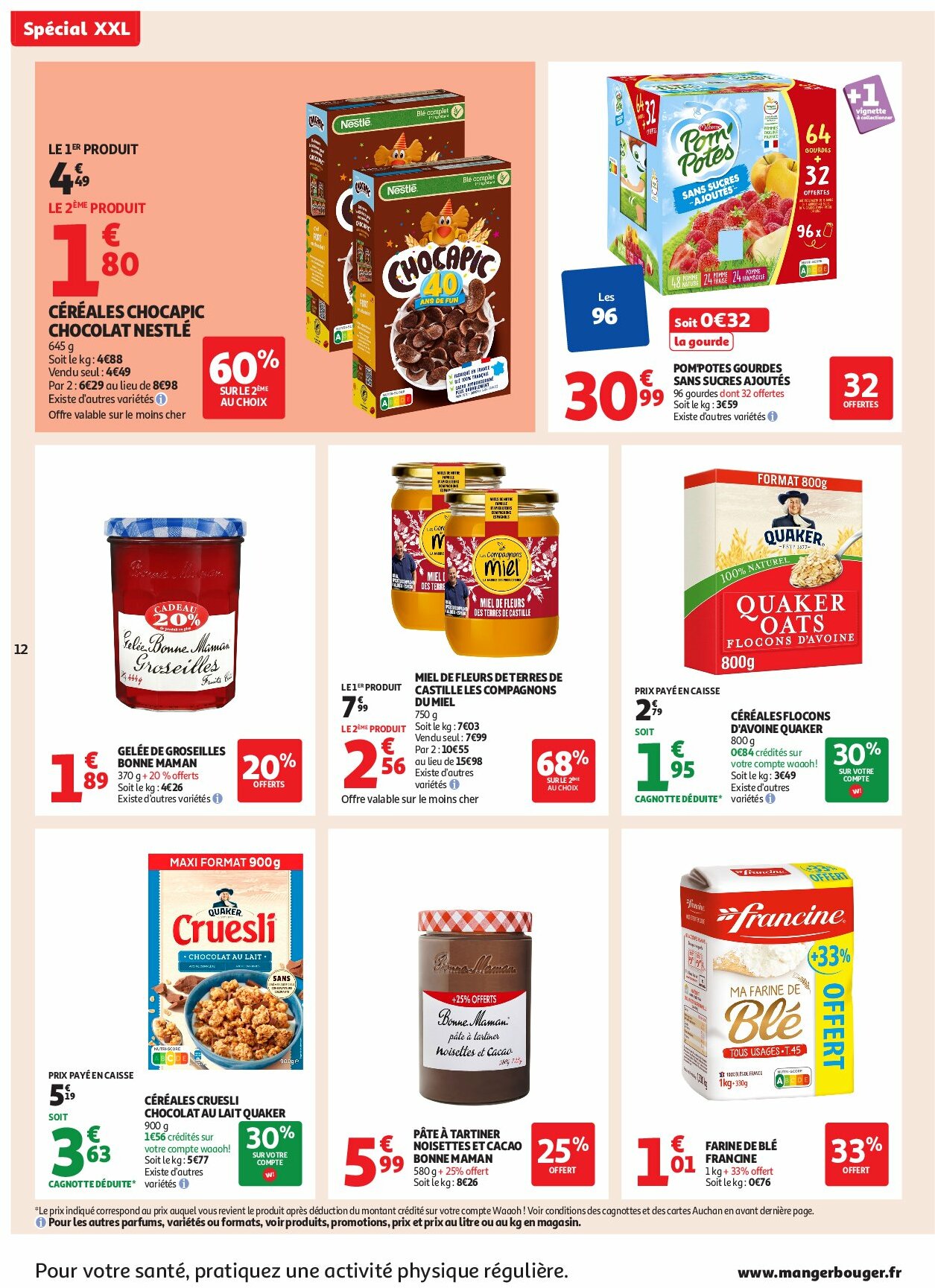 auchan - Catalogue Auchan - XXL : En gros, vous êtes toujours gagnant valable du 19/08 au 31/08 - page: 12 auchan - Catalogue Auchan - XXL : En gros, vous êtes toujours gagnant valable du 19/08 au 31/08 - page: 12