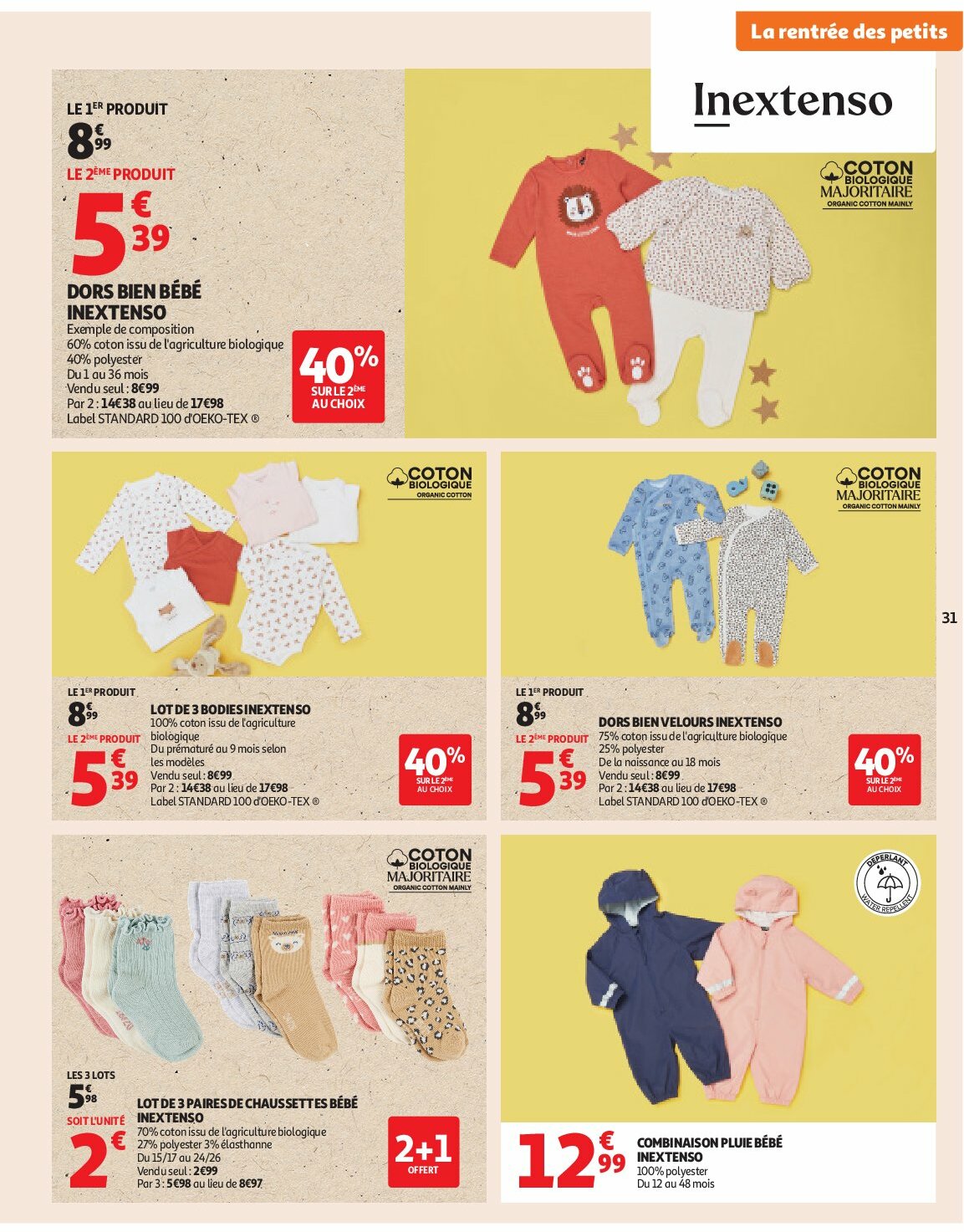 auchan - Catalogue Auchan - Rentrée des classes 2 valable du 19/08 au 07/09 - page: 31