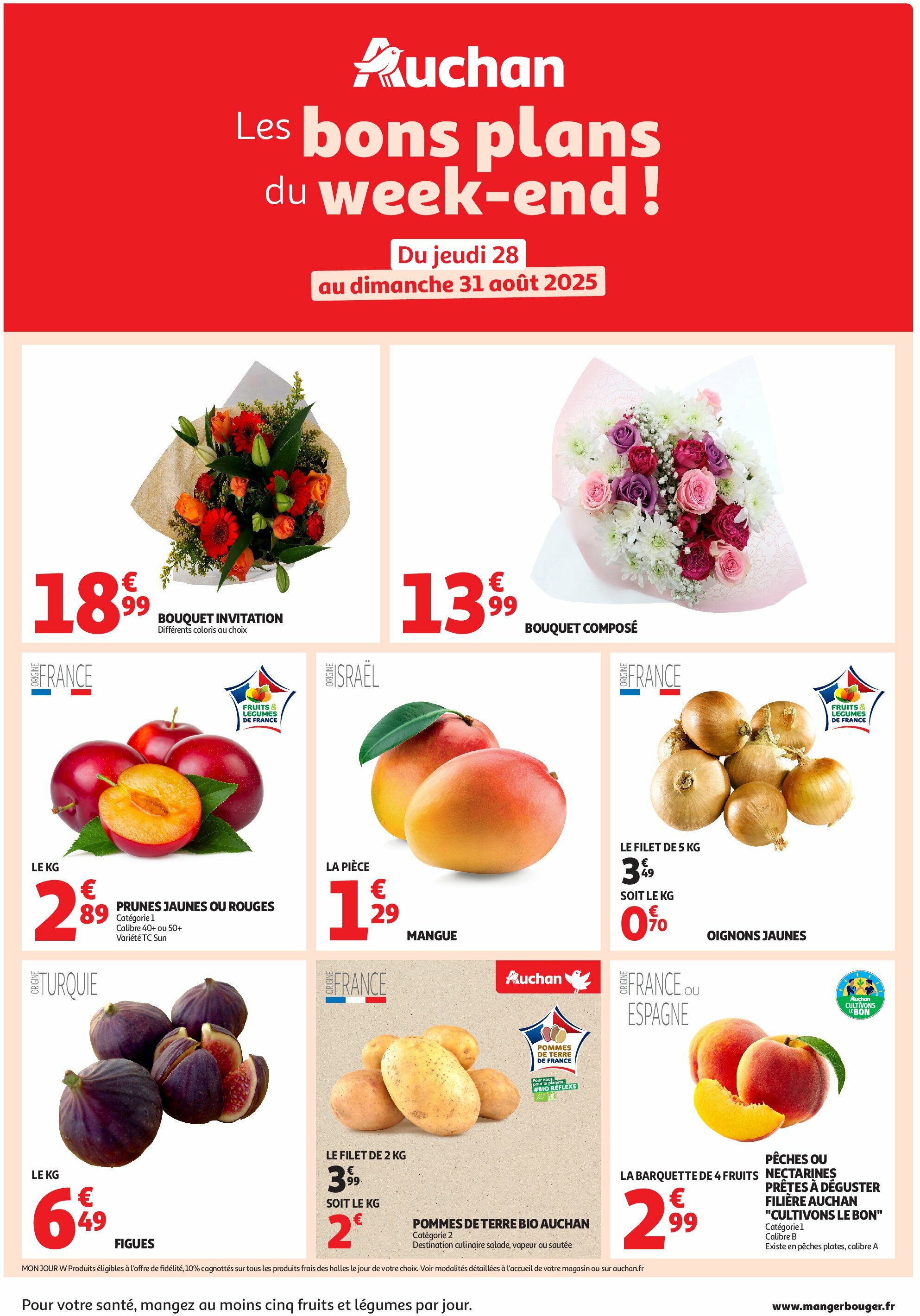 auchan - Catalogue Auchan - Les bons plans du week-end dans votre hyper ! valable du 28/08 au 31/08