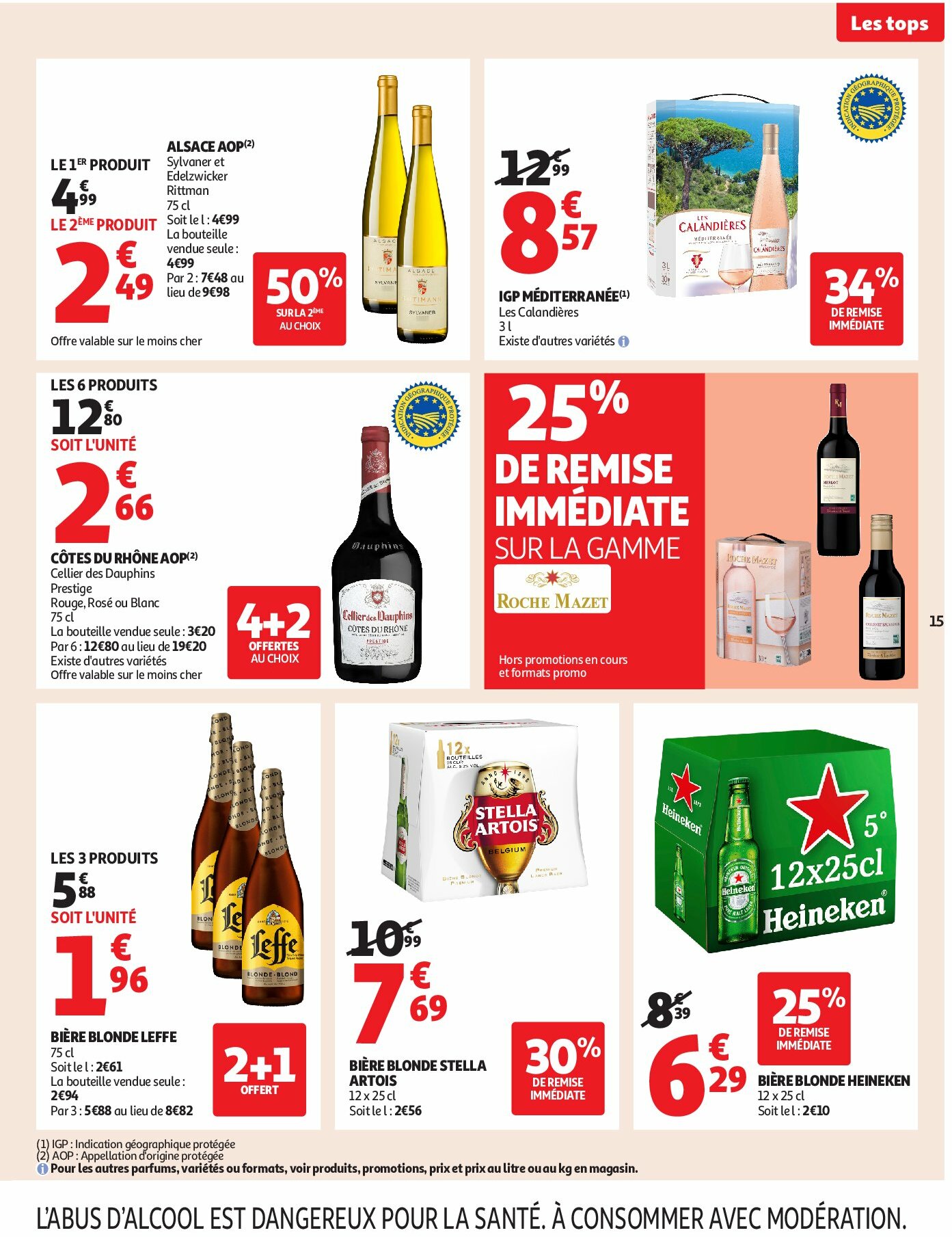 auchan - Catalogue Auchan - Des prix aussi bas, c'est le top dans votre super valable du 02/09 au 13/09 - page: 15