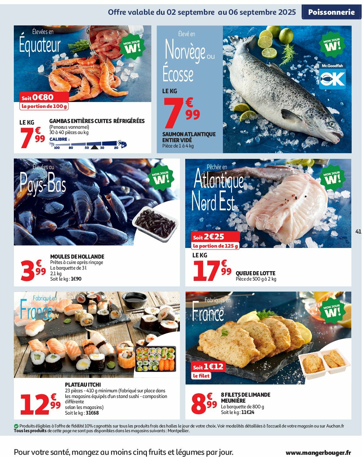 auchan - Catalogue Auchan - Des prix aussi bas, c'est le top valable du 02/09 au 14/09 - page: 41 auchan - Catalogue Auchan - Des prix aussi bas, c'est le top valable du 02/09 au 14/09 - page: 41