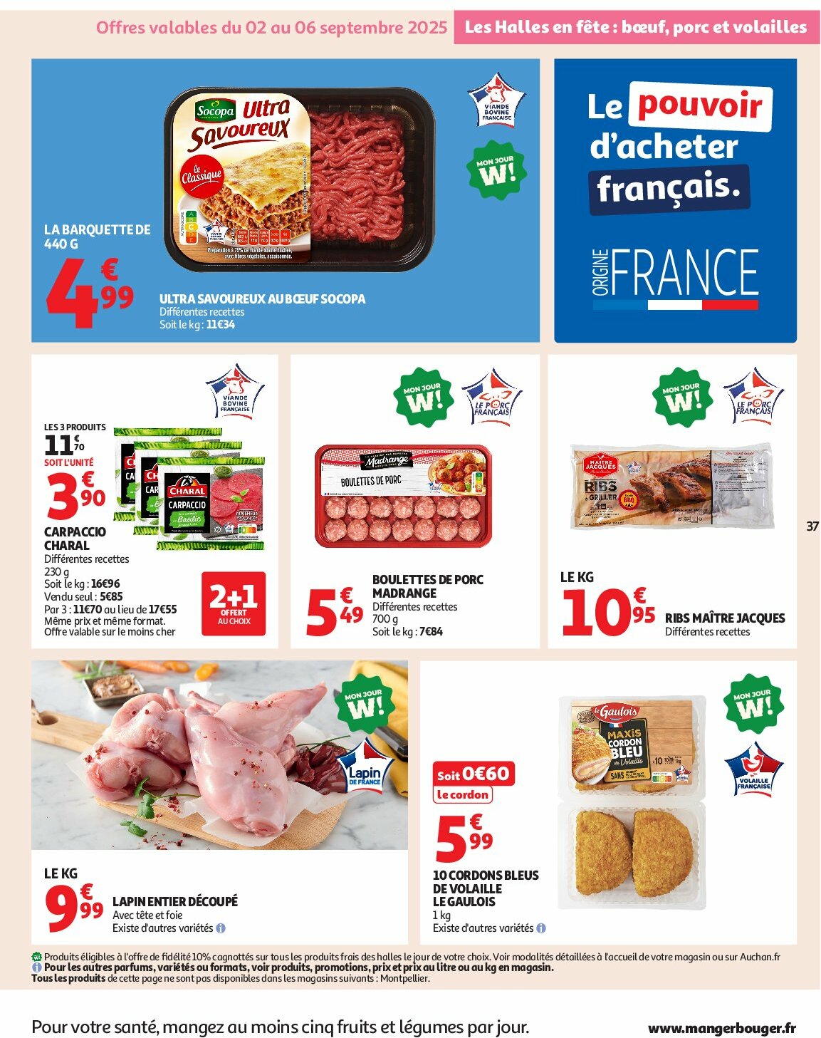 auchan - Catalogue Auchan - Des prix aussi bas, c'est le top valable du 02/09 au 14/09 - page: 37 auchan - Catalogue Auchan - Des prix aussi bas, c'est le top valable du 02/09 au 14/09 - page: 37