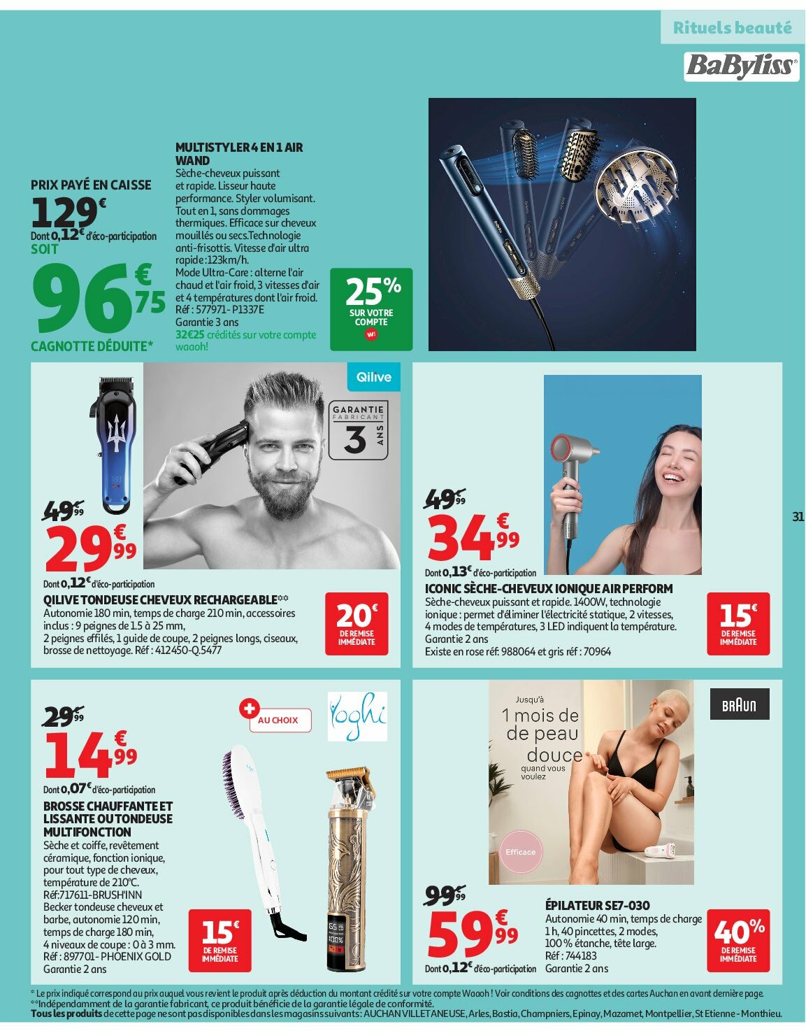 auchan - Catalogue Auchan - Des prix aussi bas, c'est le top valable du 02/09 au 14/09 - page: 31 auchan - Catalogue Auchan - Des prix aussi bas, c'est le top valable du 02/09 au 14/09 - page: 31