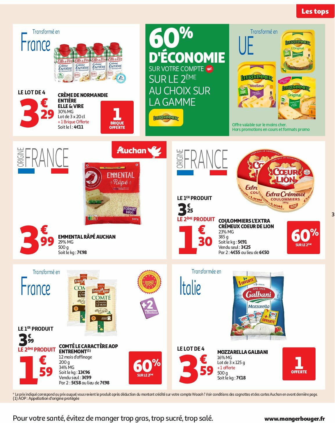 auchan - Catalogue Auchan - Des prix aussi bas, c'est le top valable du 02/09 au 14/09 - page: 3 auchan - Catalogue Auchan - Des prix aussi bas, c'est le top valable du 02/09 au 14/09 - page: 3