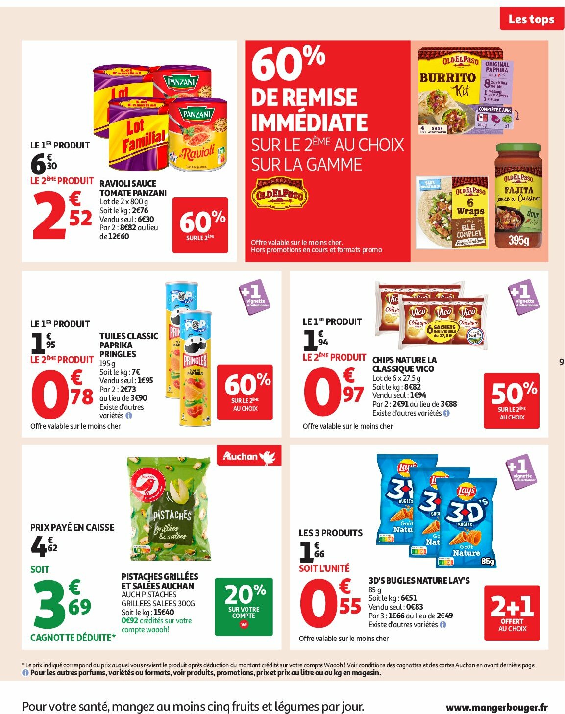 auchan - Catalogue Auchan - Des prix aussi bas, c'est le top valable du 02/09 au 14/09 - page: 9 auchan - Catalogue Auchan - Des prix aussi bas, c'est le top valable du 02/09 au 14/09 - page: 9