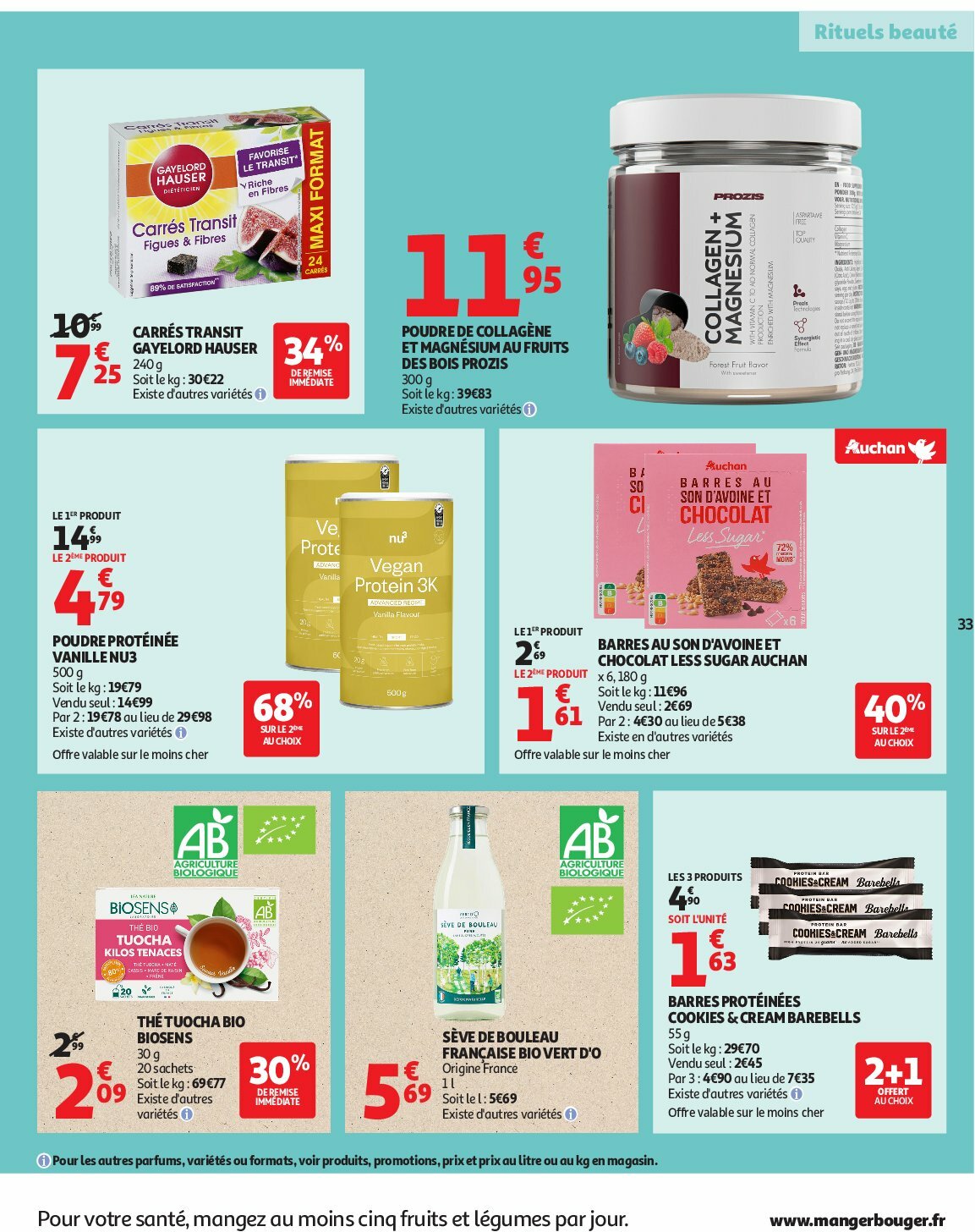 auchan - Catalogue Auchan - Des prix aussi bas, c'est le top valable du 02/09 au 14/09 - page: 33 auchan - Catalogue Auchan - Des prix aussi bas, c'est le top valable du 02/09 au 14/09 - page: 33