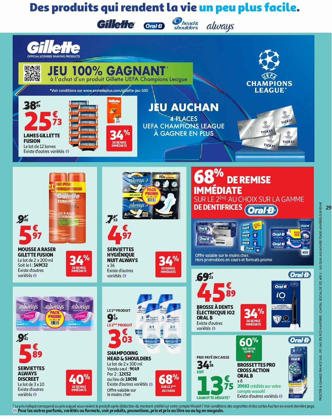 auchan - Catalogue Auchan - Des prix aussi bas, c'est le top valable du 02/09 au 14/09 - page: 29 auchan - Catalogue Auchan - Des prix aussi bas, c'est le top valable du 02/09 au 14/09 - page: 29
