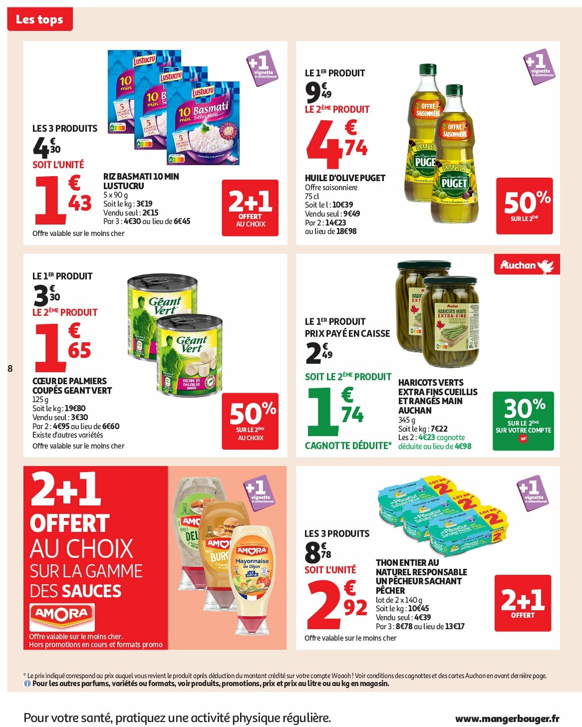 auchan - Catalogue Auchan - Des prix aussi bas, c'est le top valable du 02/09 au 14/09 - page: 8 auchan - Catalogue Auchan - Des prix aussi bas, c'est le top valable du 02/09 au 14/09 - page: 8