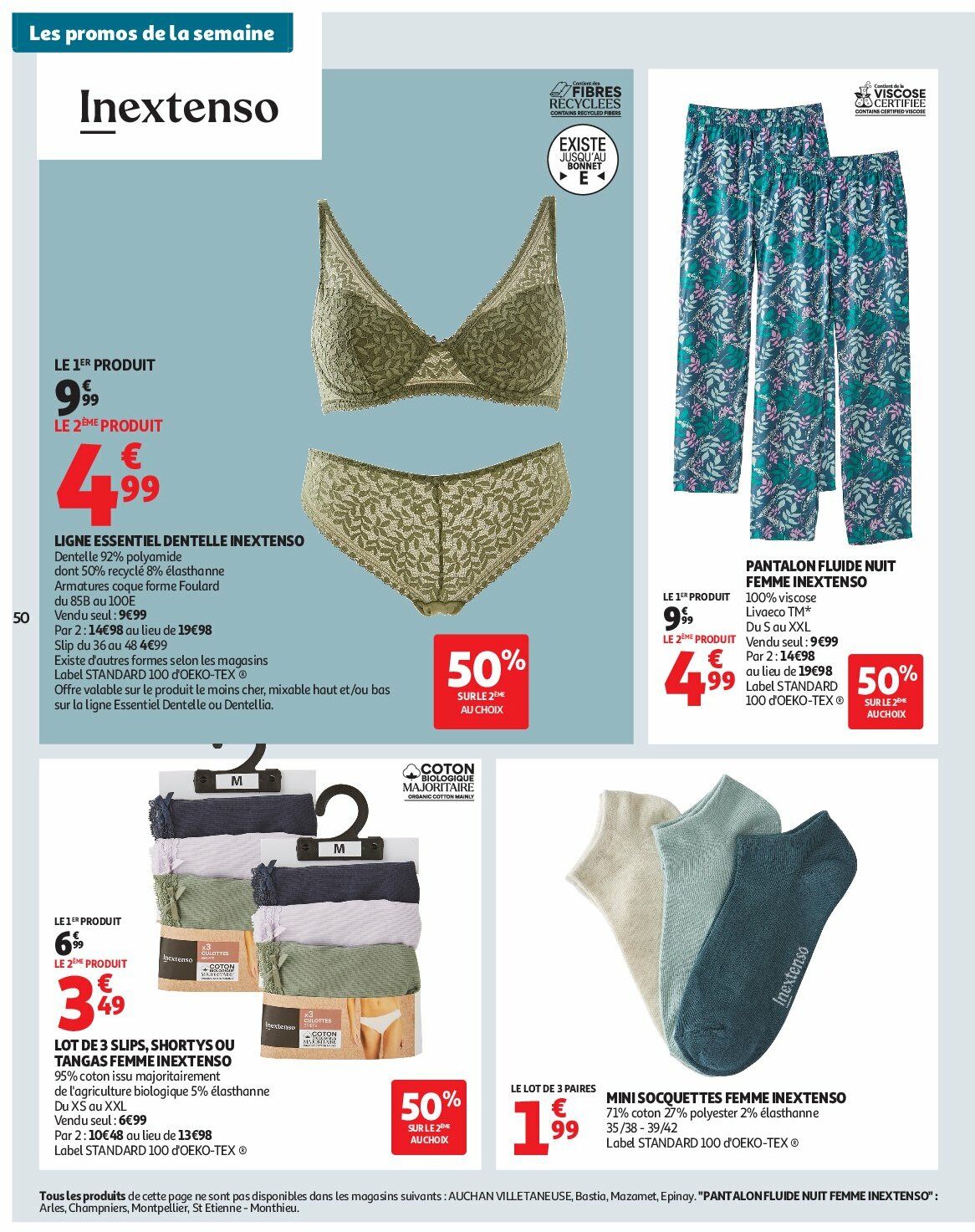 auchan - Catalogue Auchan - Des prix aussi bas, c'est le top valable du 02/09 au 14/09 - page: 50 auchan - Catalogue Auchan - Des prix aussi bas, c'est le top valable du 02/09 au 14/09 - page: 50