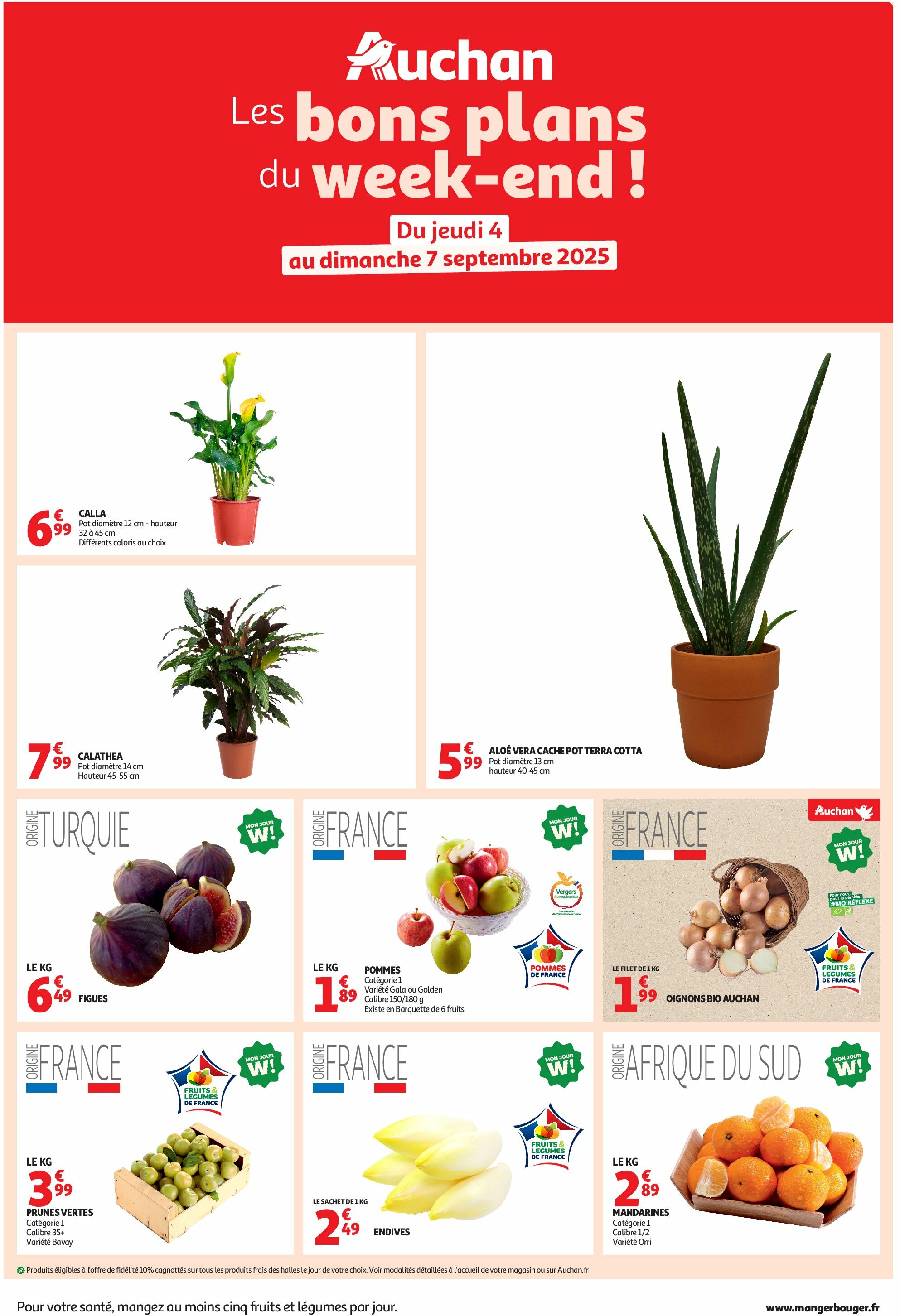 auchan - Catalogue Auchan - Les bons plans du week-end dans votre hyper ! valable du 04/09 au 07/09
