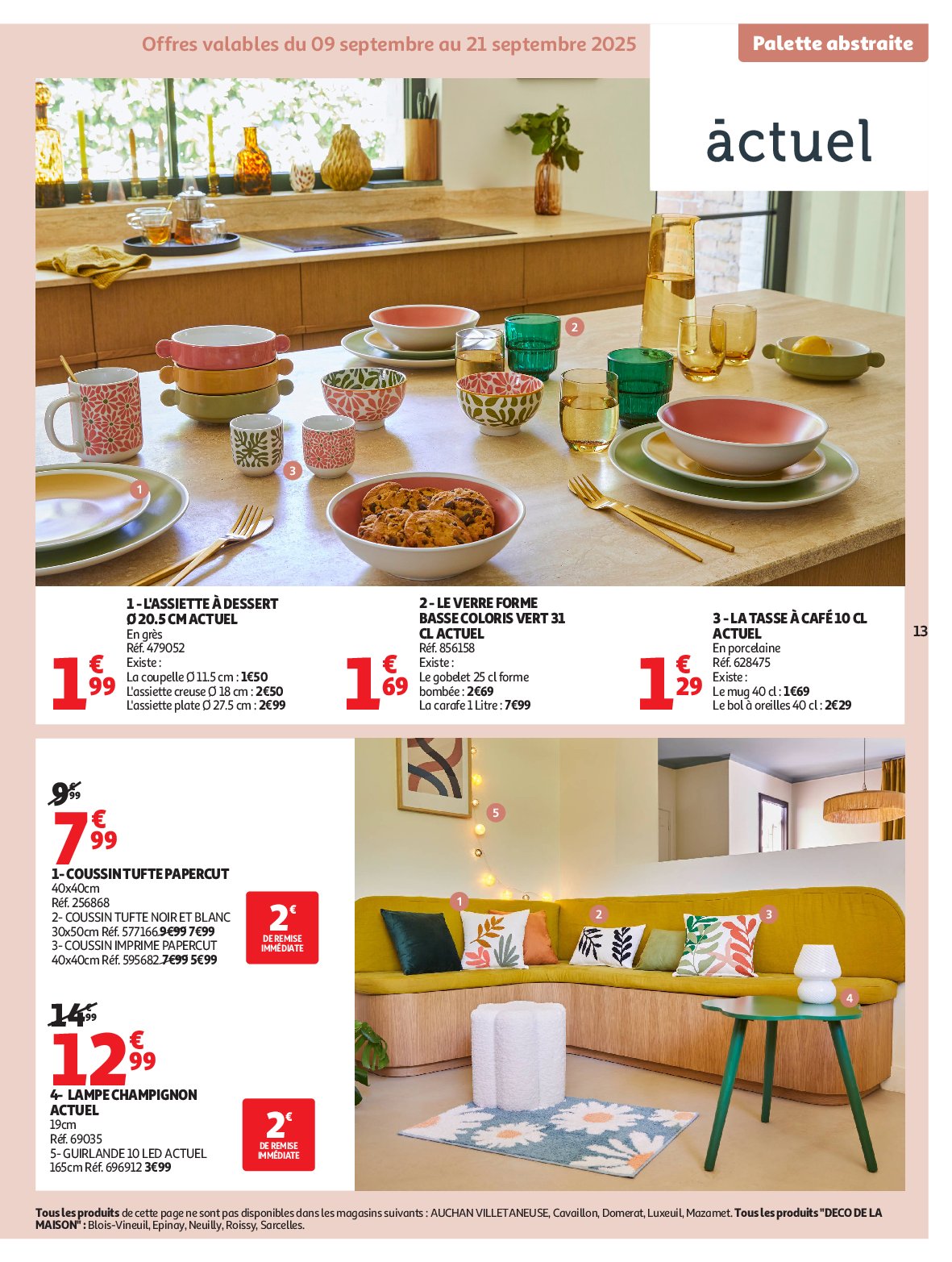 auchan - Catalogue Auchan - Tout pour la déco : changez de style à l'intérieur valable du 09/09 au 26/10 - page: 13